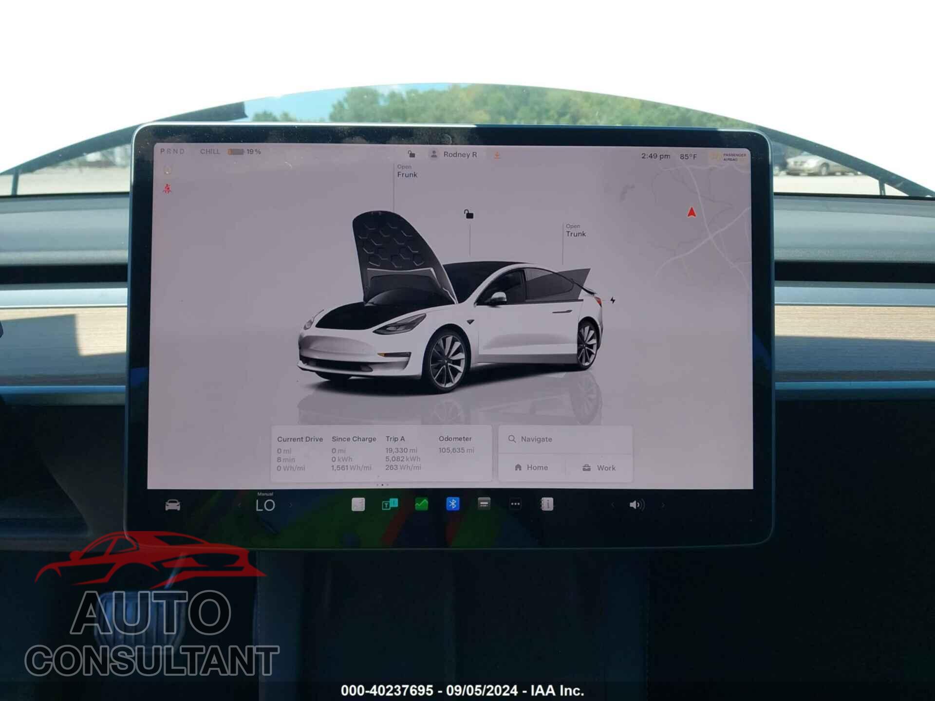 TESLA MODEL 3 2022 - 5YJ3E1EB0NF186548