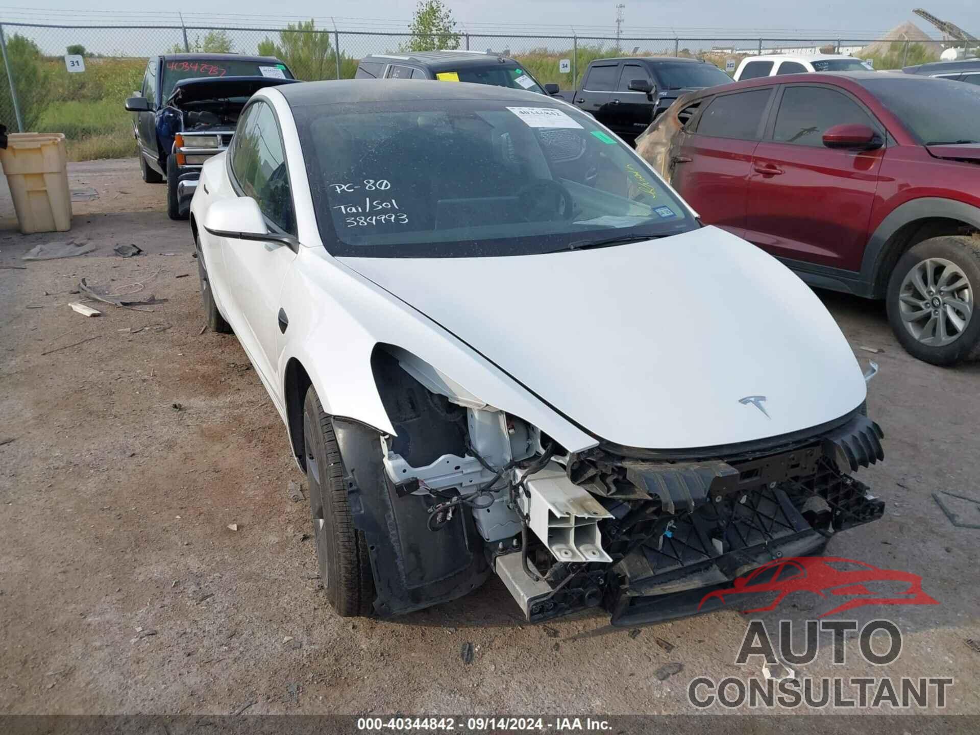 TESLA MODEL 3 2023 - 5YJ3E1EA0PF384993