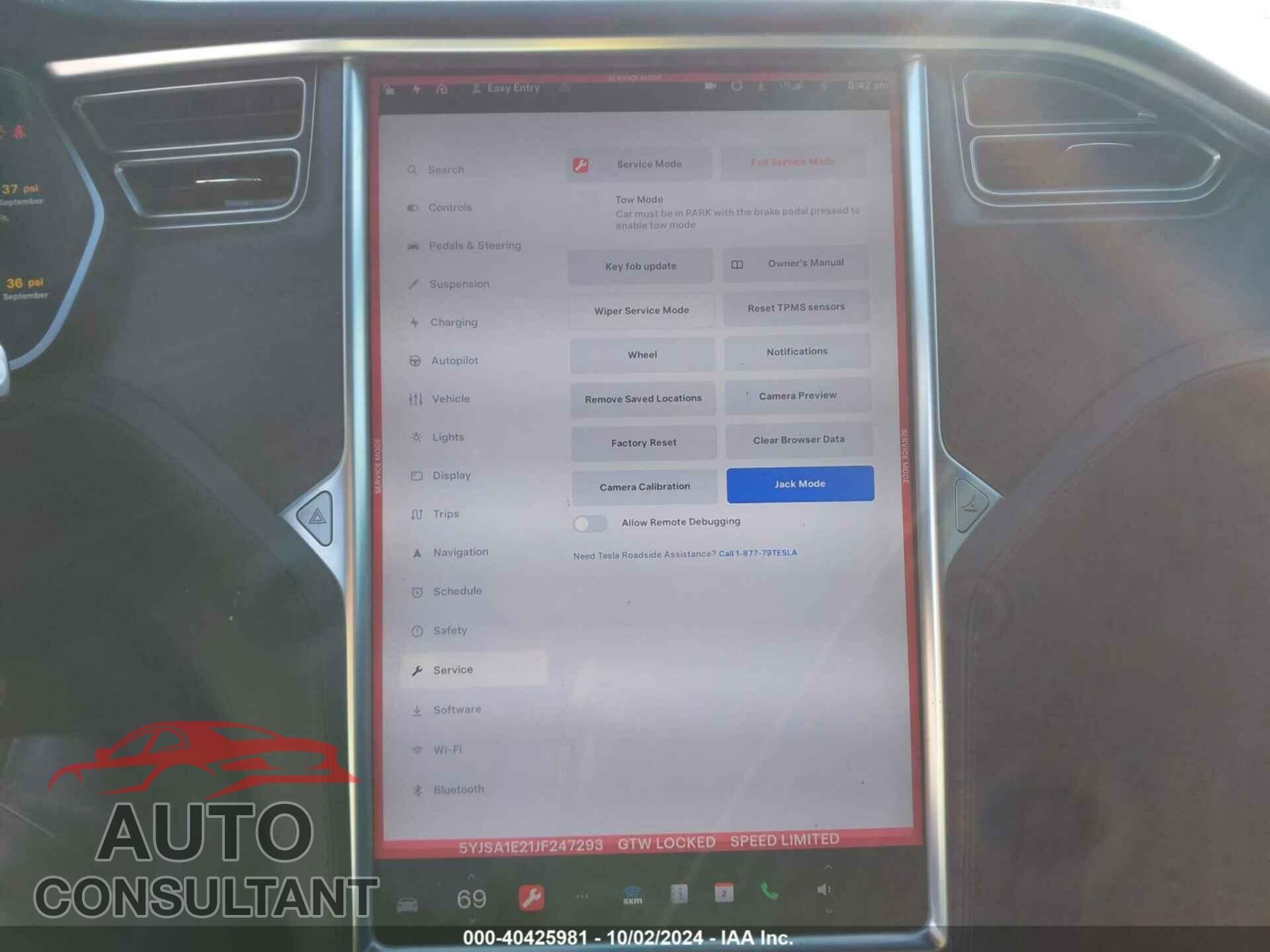 TESLA MODEL S 2018 - 5YJSA1E21JF247293