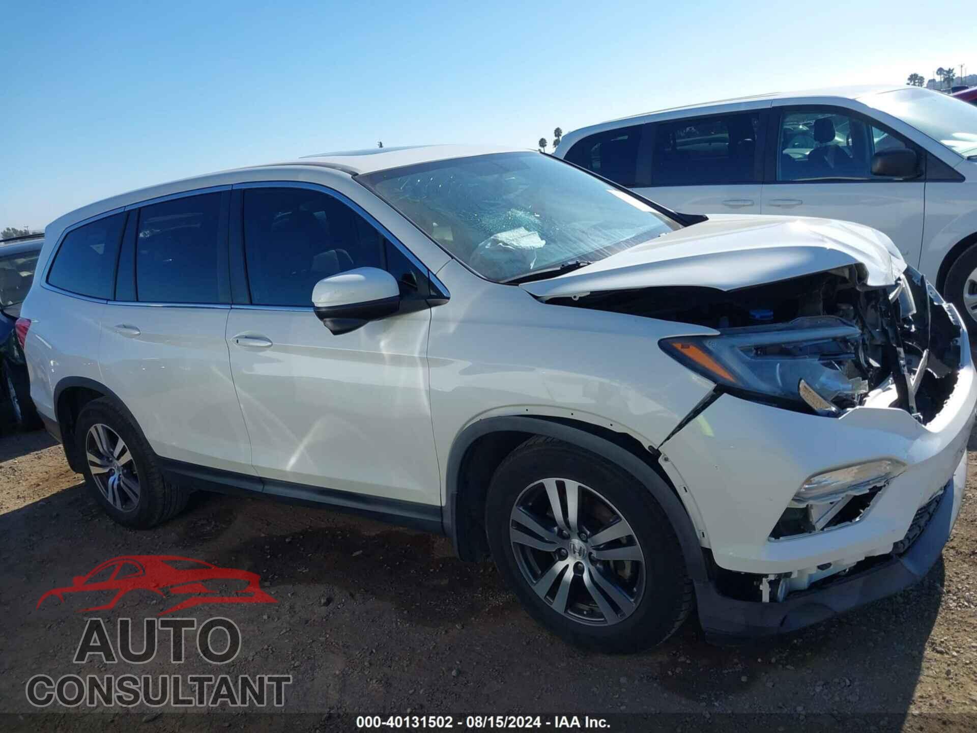 HONDA PILOT 2017 - 5FNYF5H82HB013970