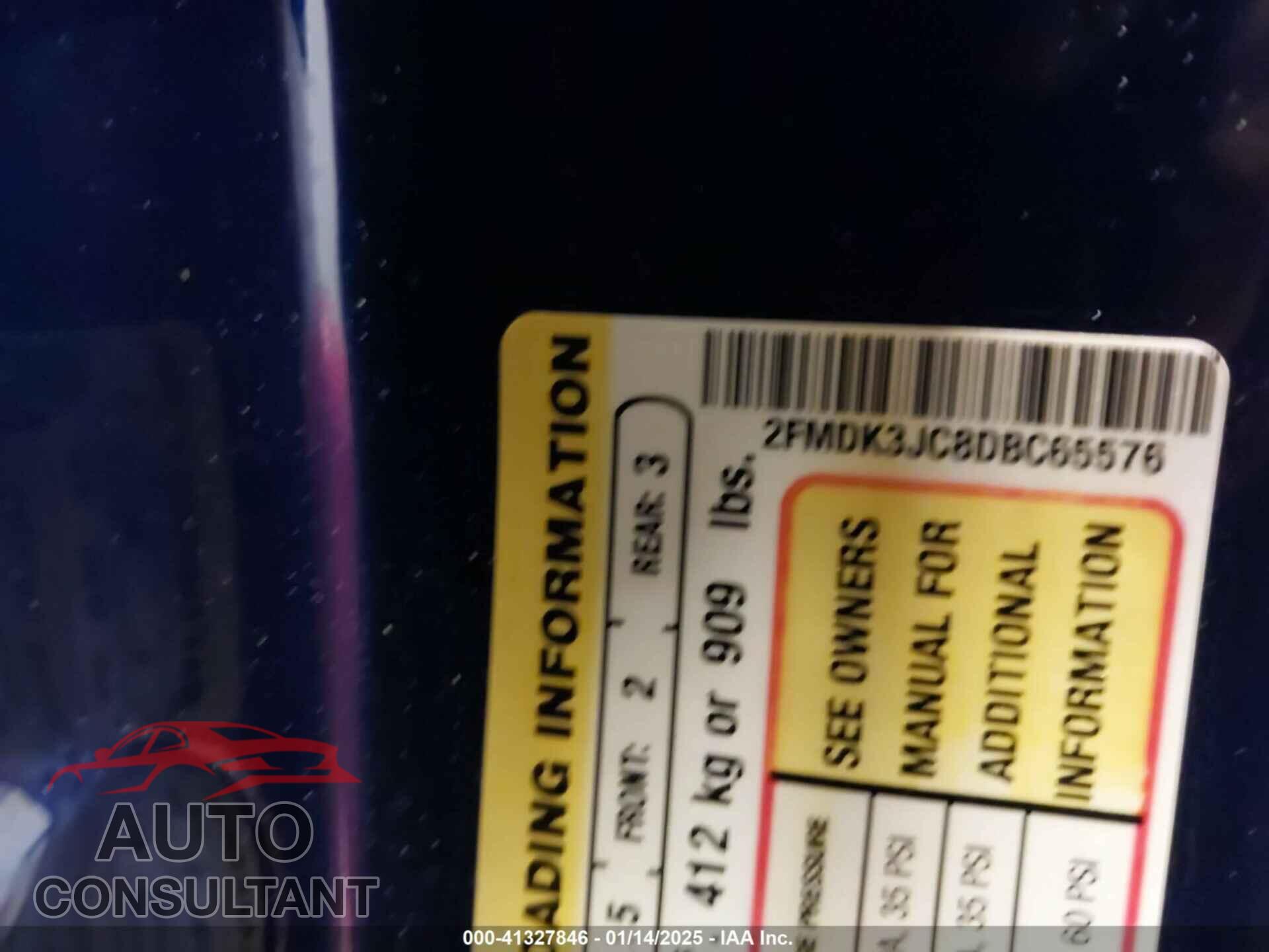 FORD EDGE 2013 - 2FMDK3JC8DBC65576