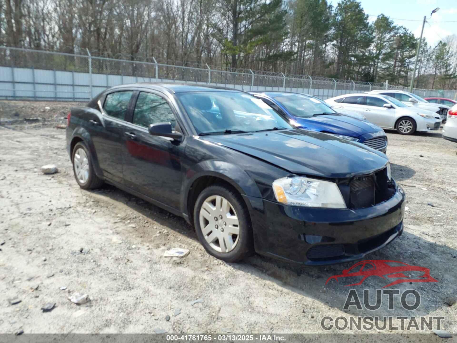 DODGE AVENGER 2012 - 1C3CDZAB1CN132508