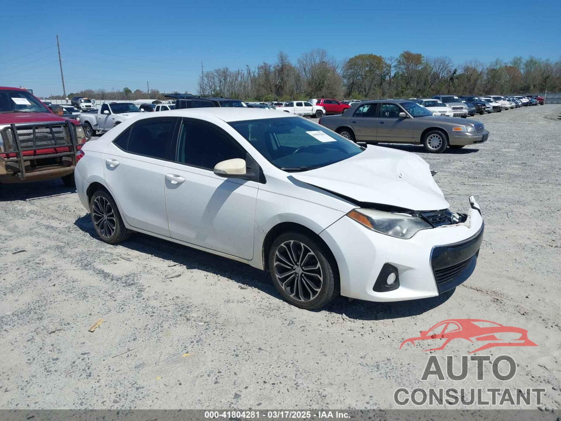 TOYOTA COROLLA 2016 - 2T1BURHE5GC608503