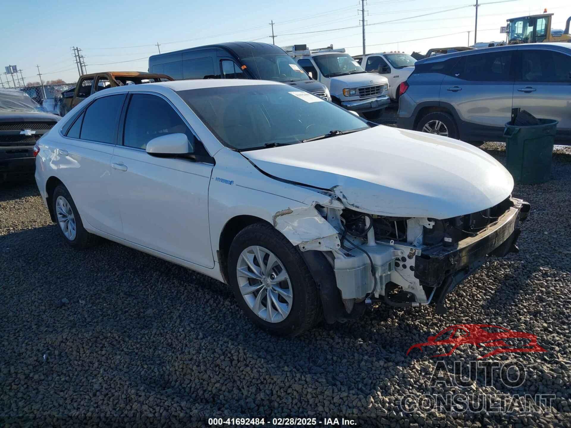 TOYOTA CAMRY HYBRID 2017 - 4T1BD1FKXHU217289