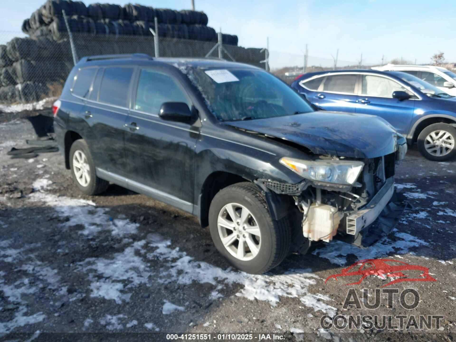 TOYOTA HIGHLANDER 2013 - 5TDBK3EHXDS188984