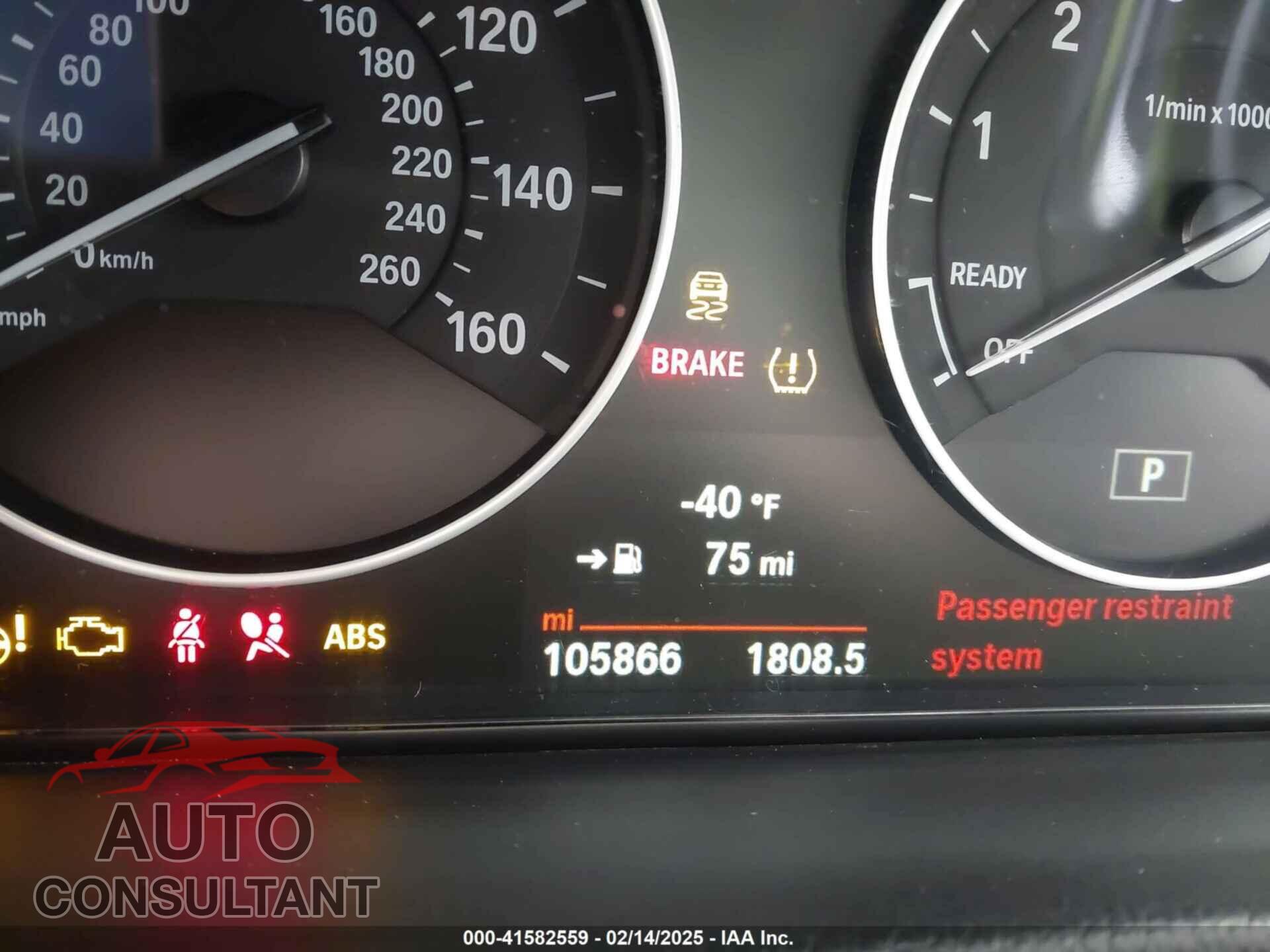 BMW 320I 2016 - WBA8E1G51GNU11798