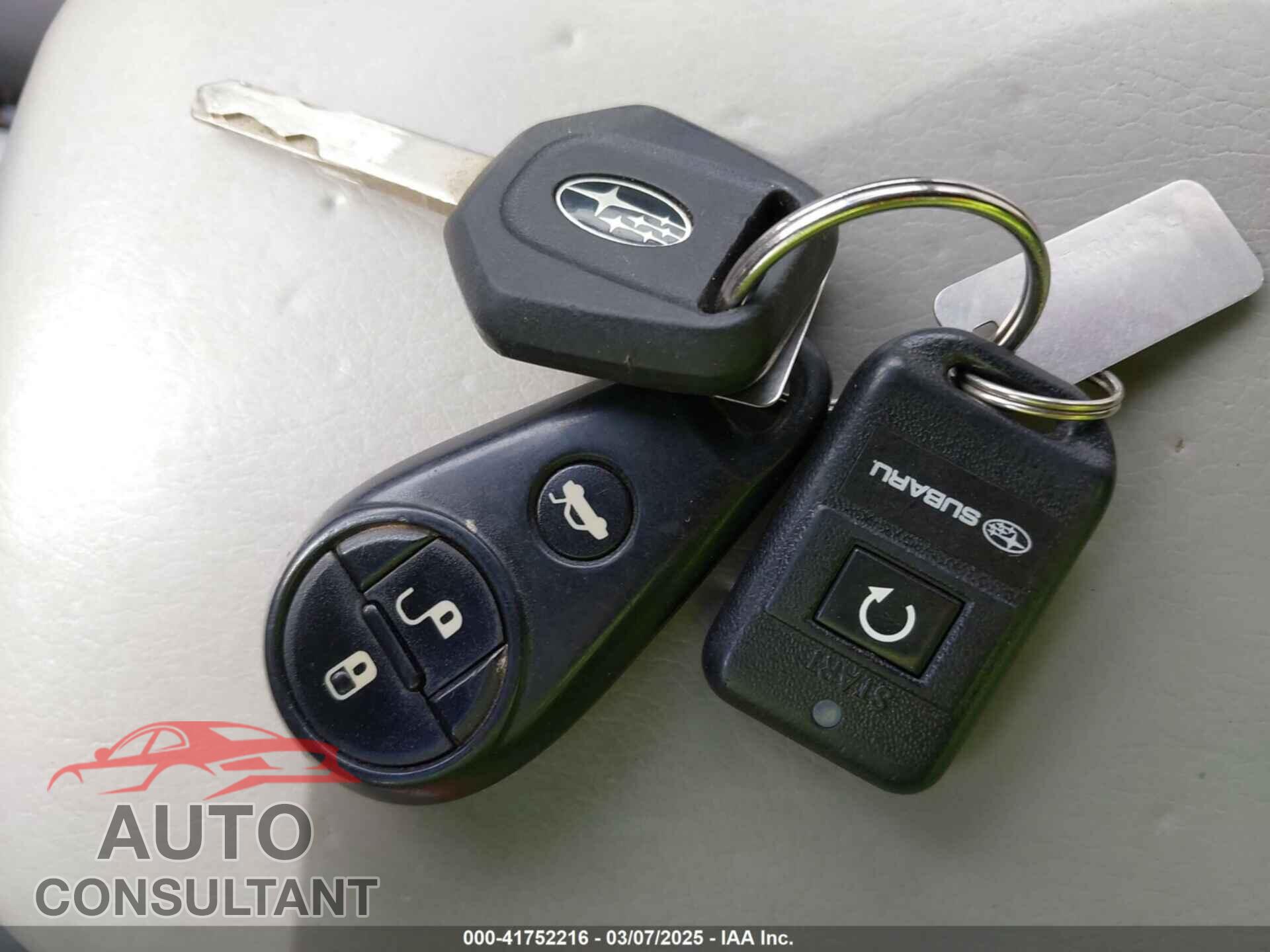 SUBARU FORESTER 2011 - JF2SHAEC9BH753364