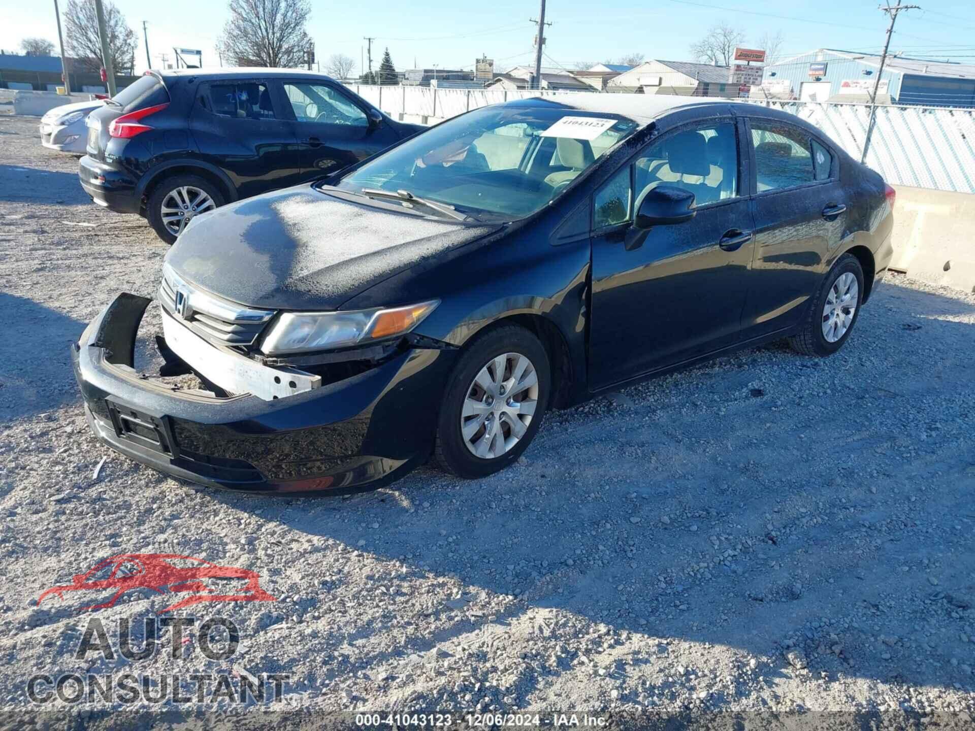 HONDA CIVIC 2012 - 19XFB2F56CE048665