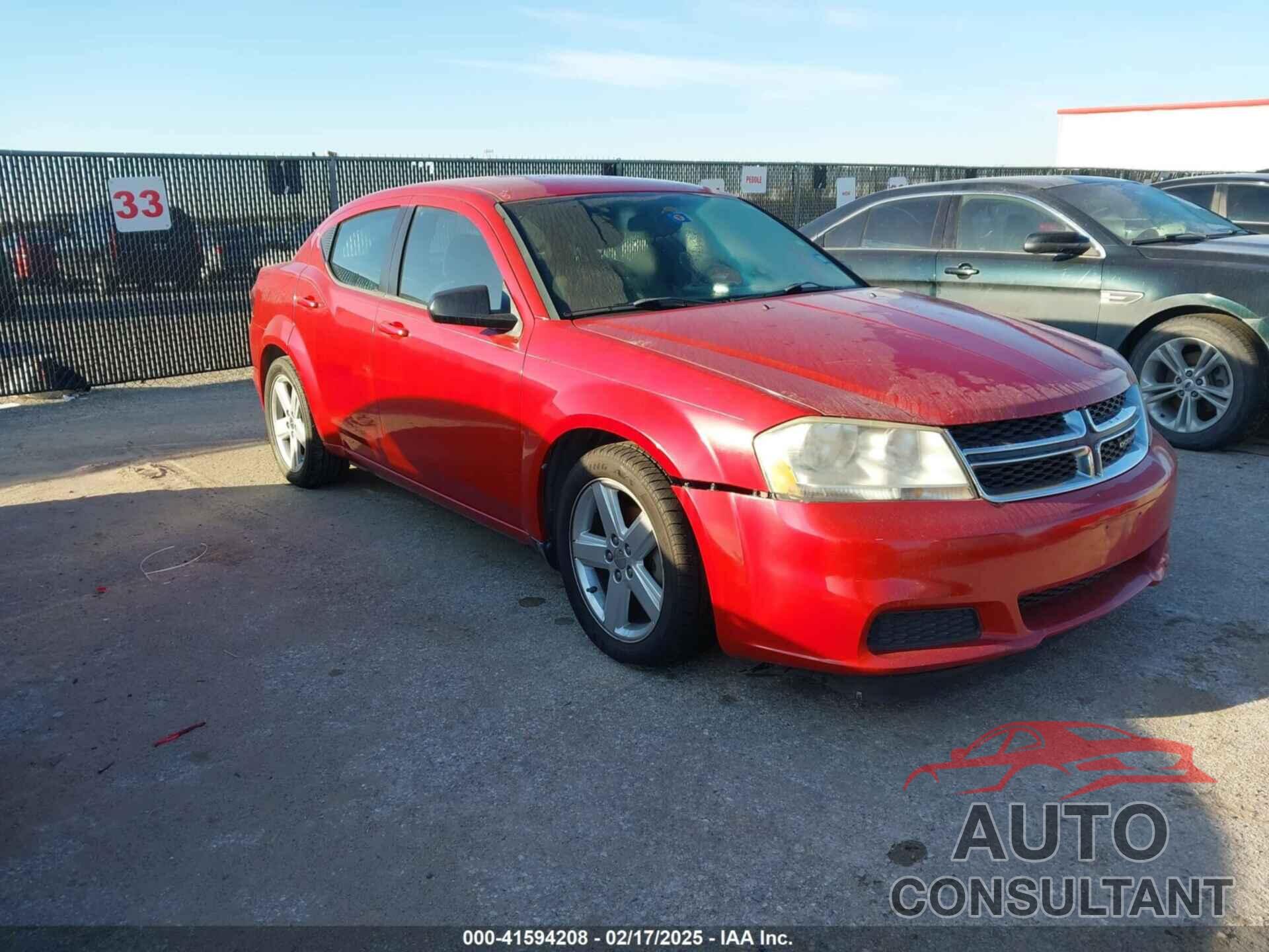 DODGE AVENGER 2013 - 1C3CDZABXDN664857