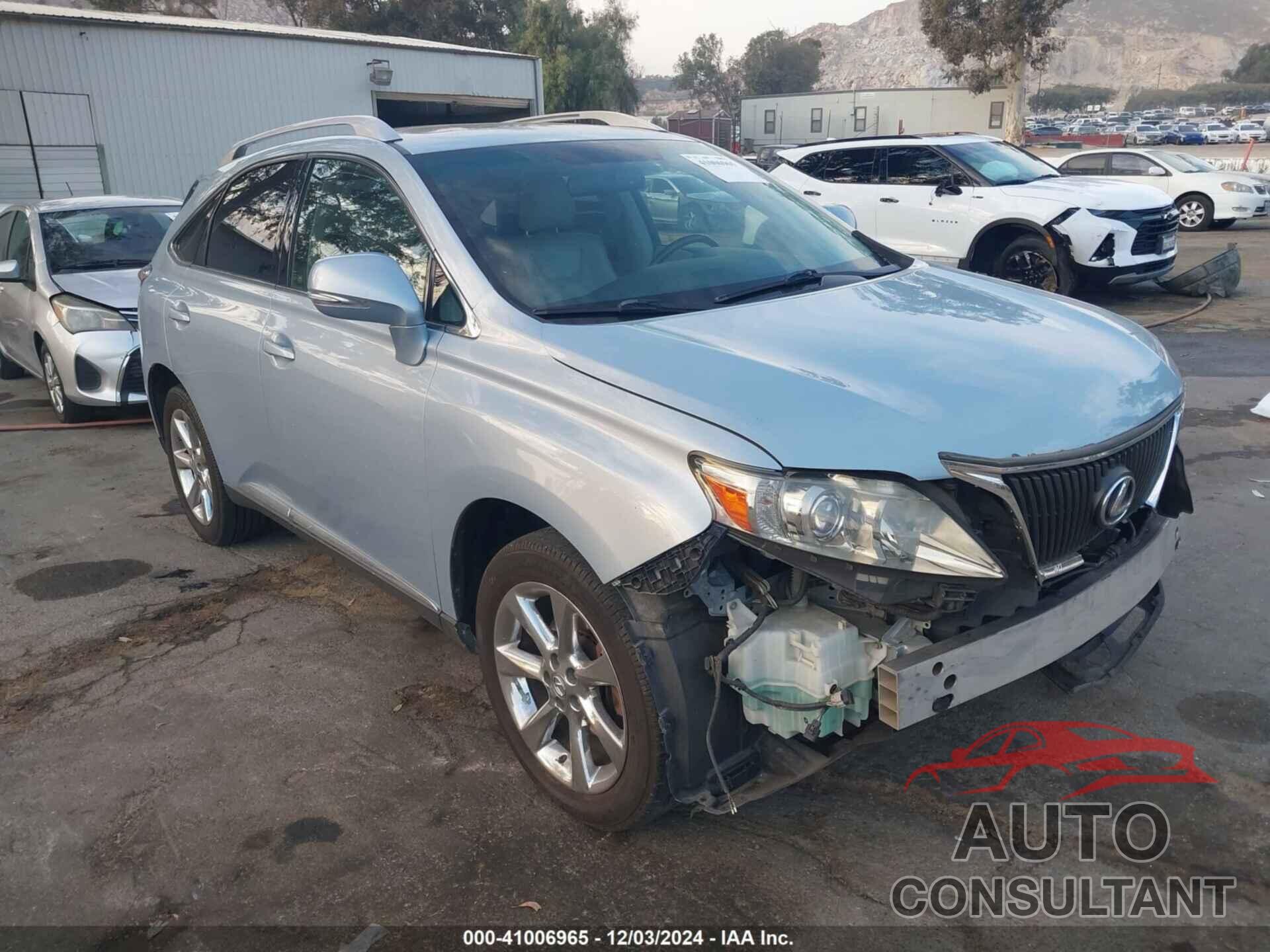 LEXUS RX 350 2010 - JTJZK1BA5A2401642