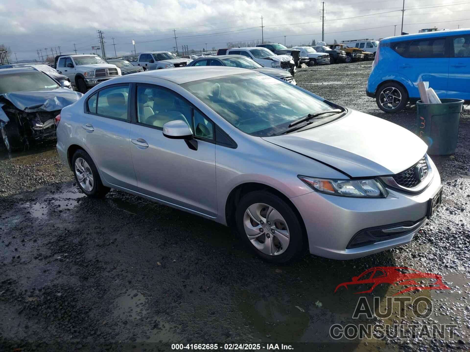 HONDA CIVIC 2013 - 19XFB2F57DE229811