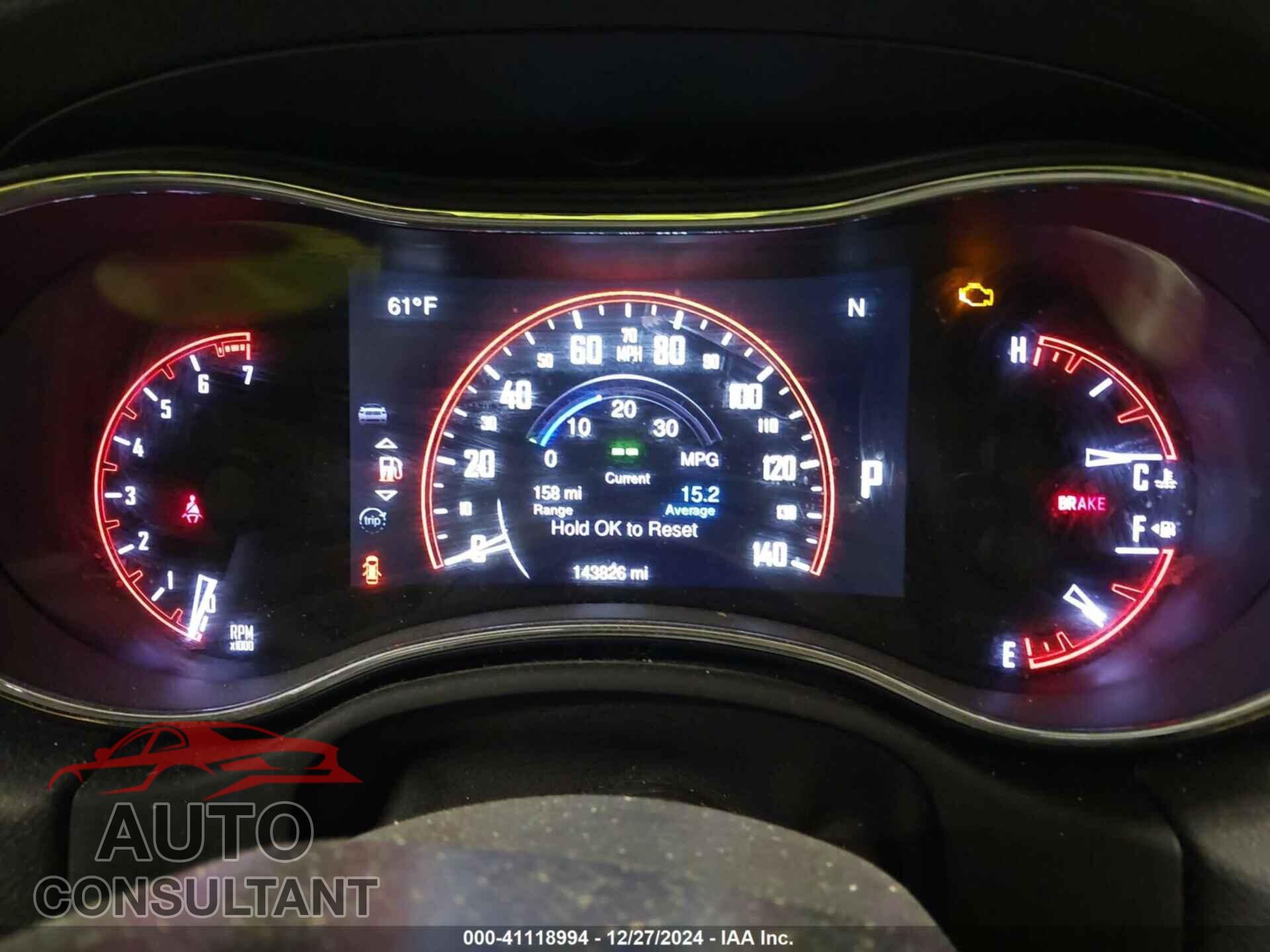 DODGE DURANGO 2015 - 1C4RDJDG6FC746131