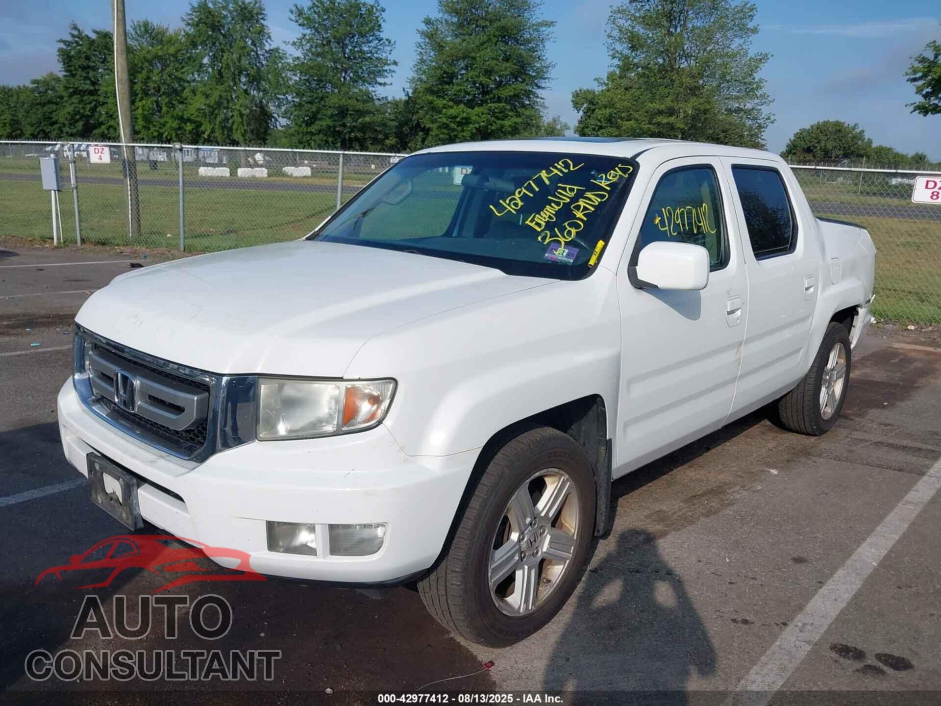 HONDA RIDGELINE 2011 - 5FPYK1F55BB453676