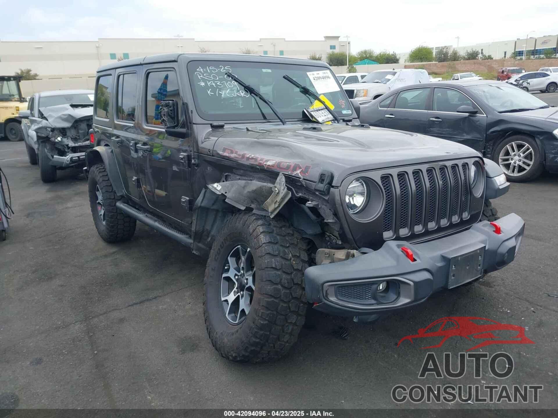 JEEP WRANGLER UNLIMITED 2019 - 1C4HJXFN9KW505384
