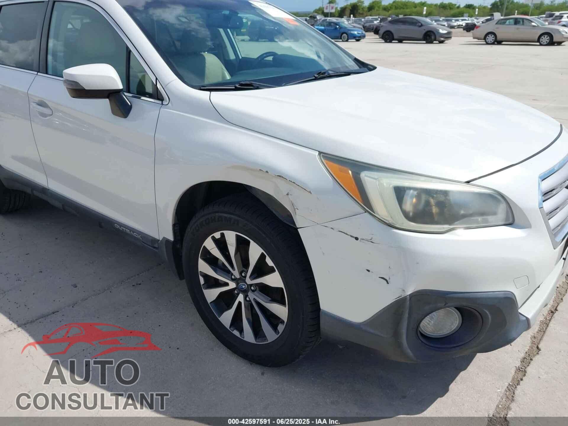 SUBARU OUTBACK 2016 - 4S4BSBLC0G3246765
