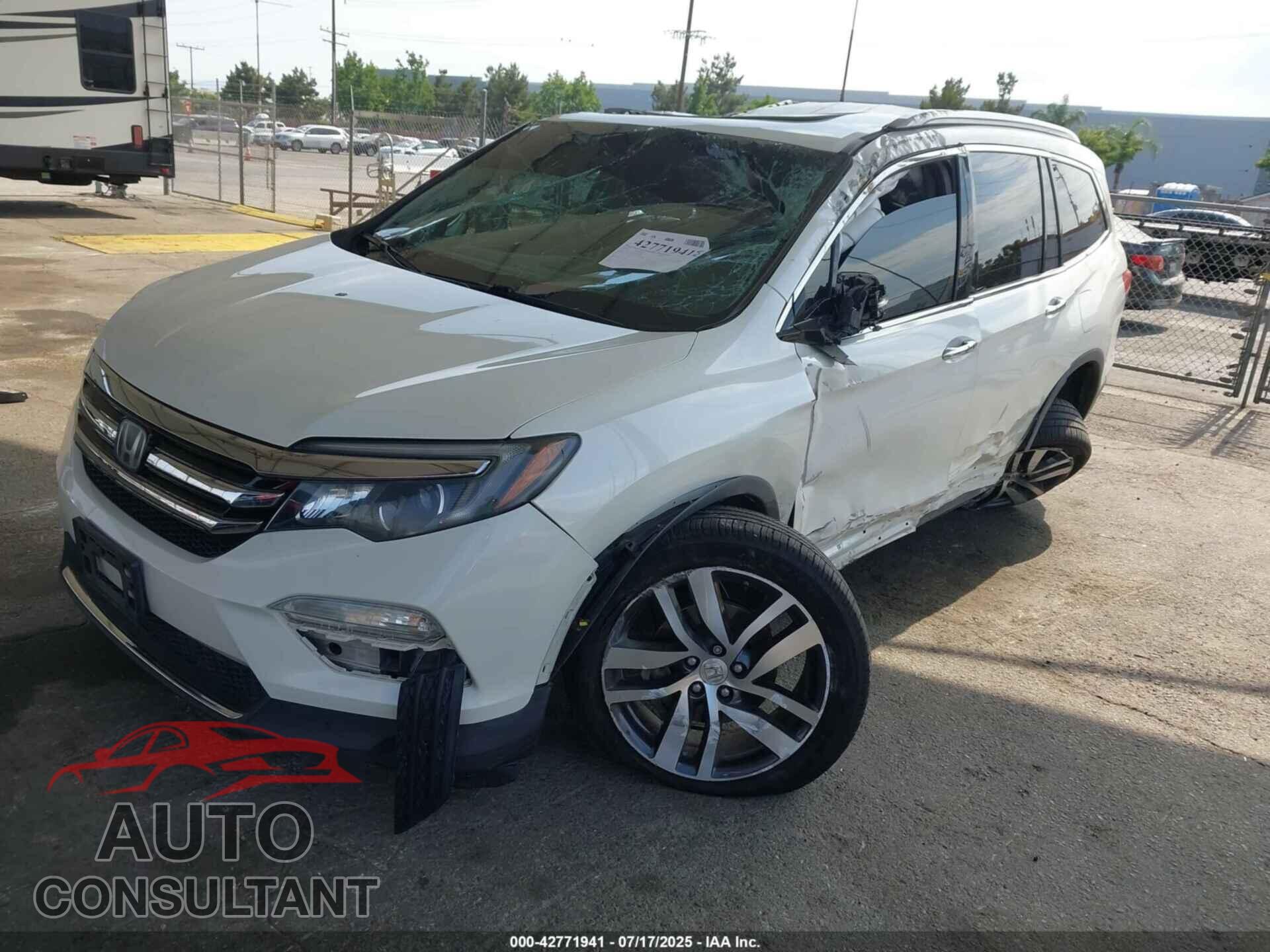 HONDA PILOT 2017 - 5FNYF5H93HB036506