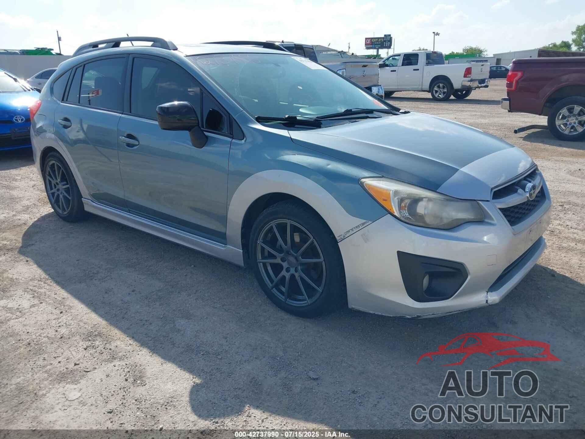SUBARU IMPREZA 2012 - JF1GPAS63CH244867