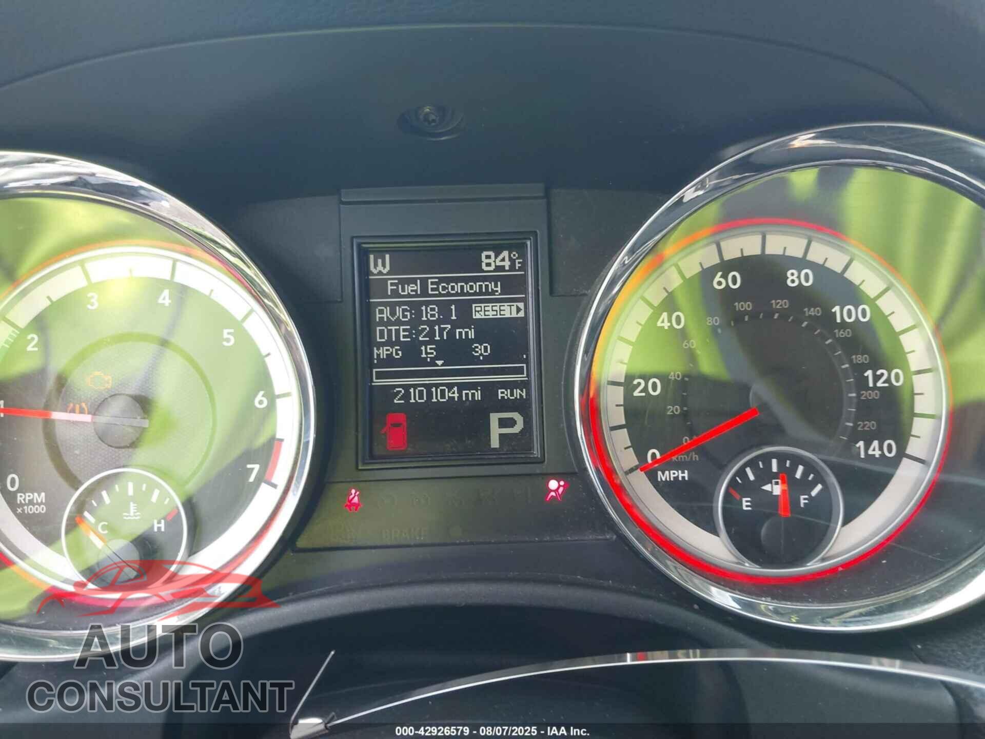 DODGE DURANGO 2013 - 1C4RDJAG1DC660596