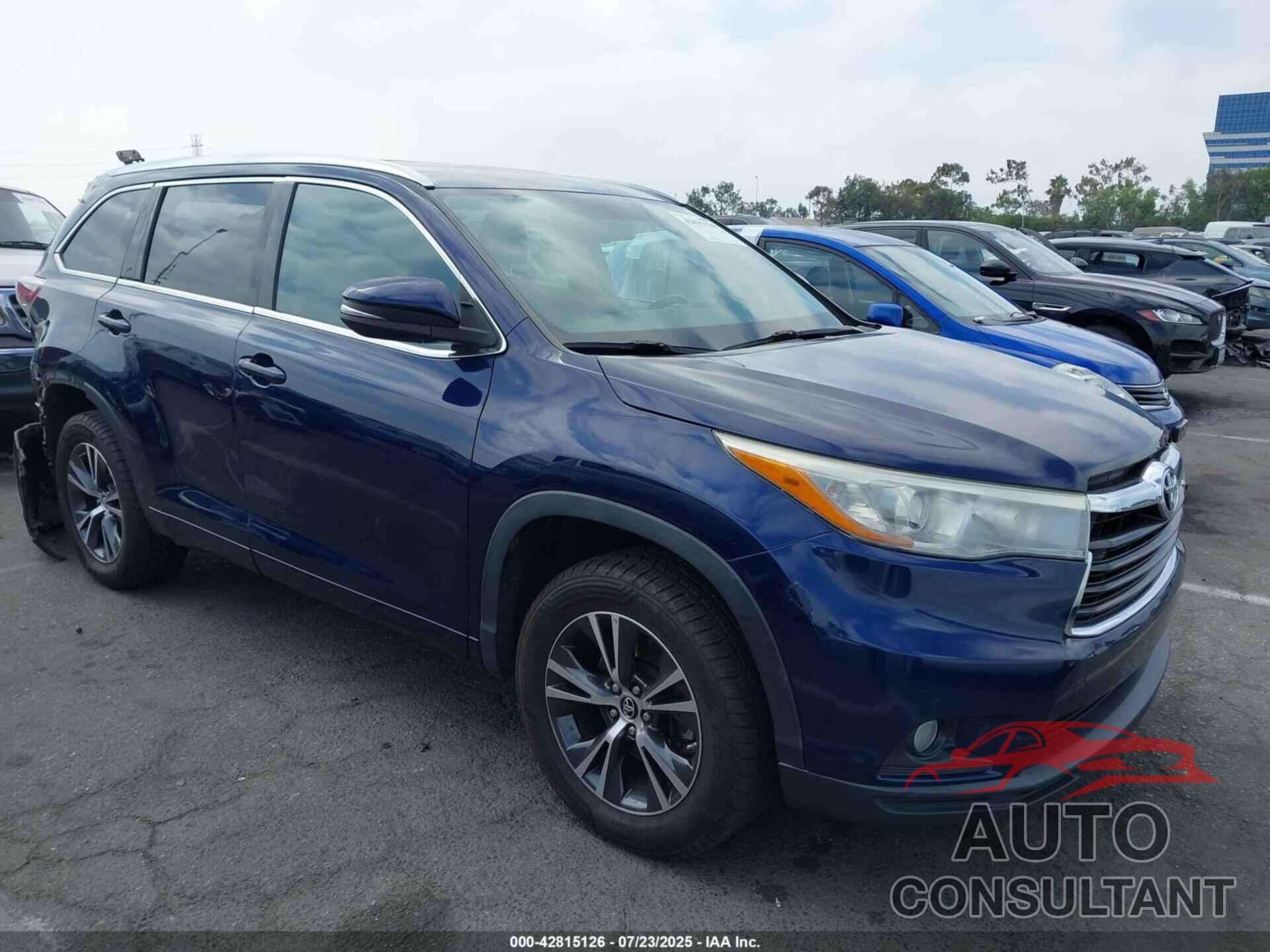 TOYOTA HIGHLANDER 2016 - 5TDKKRFH4GS159857
