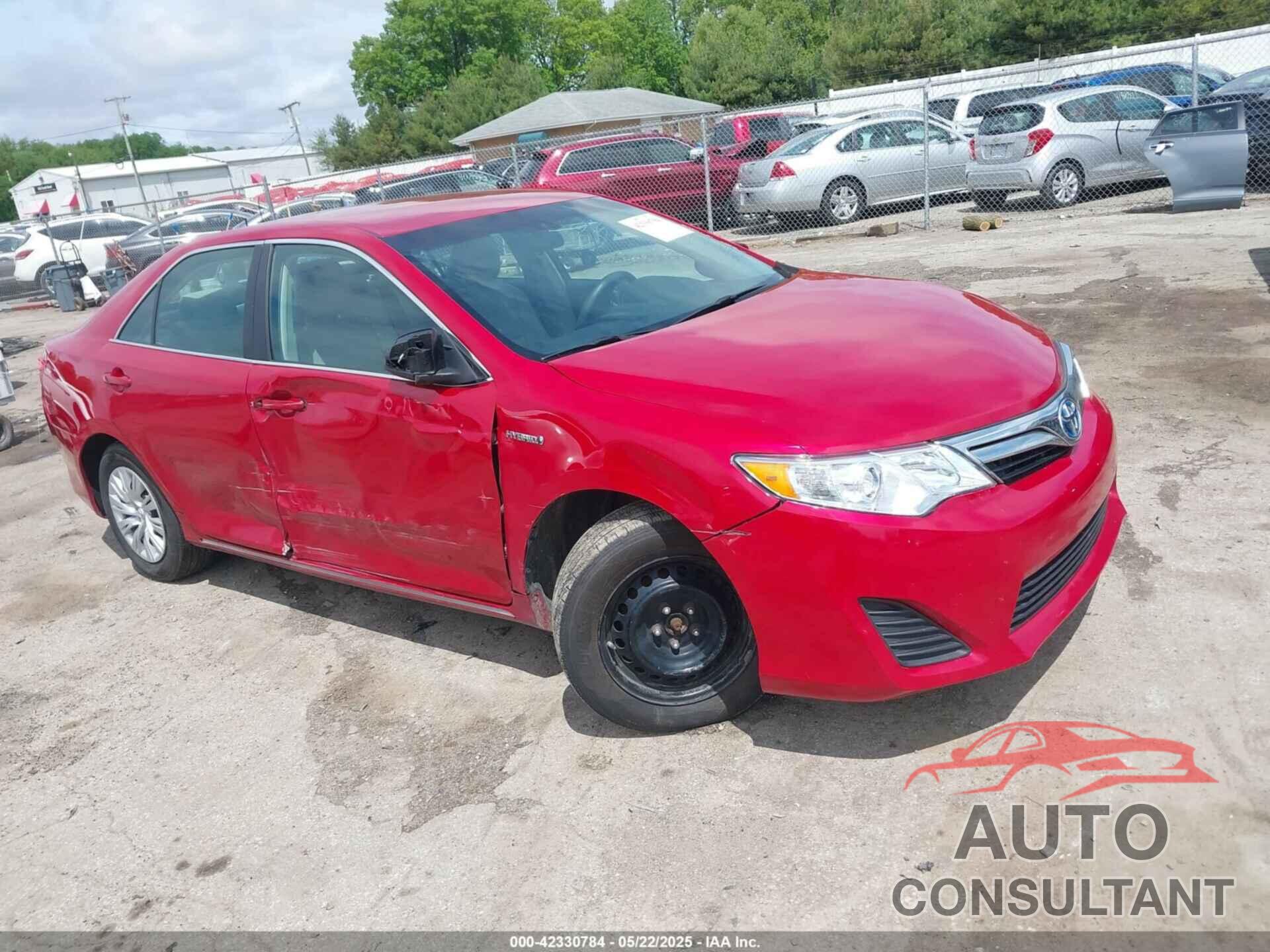 TOYOTA CAMRY HYBRID 2014 - 4T1BD1FK1EU118887