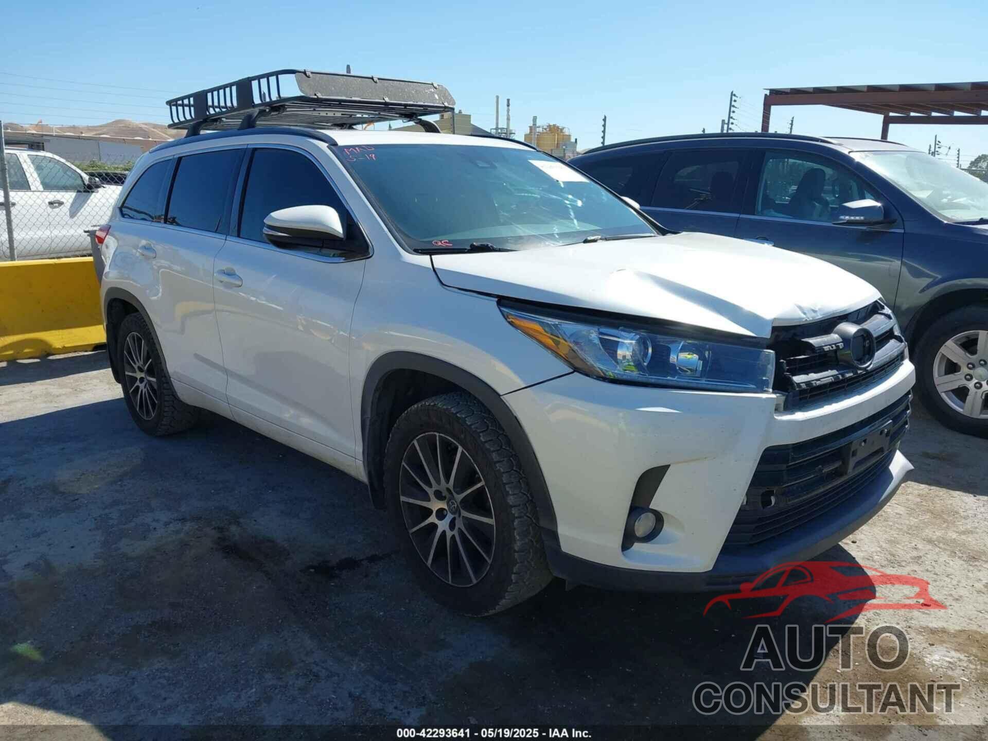 TOYOTA HIGHLANDER 2017 - 5TDJZRFH4HS363437