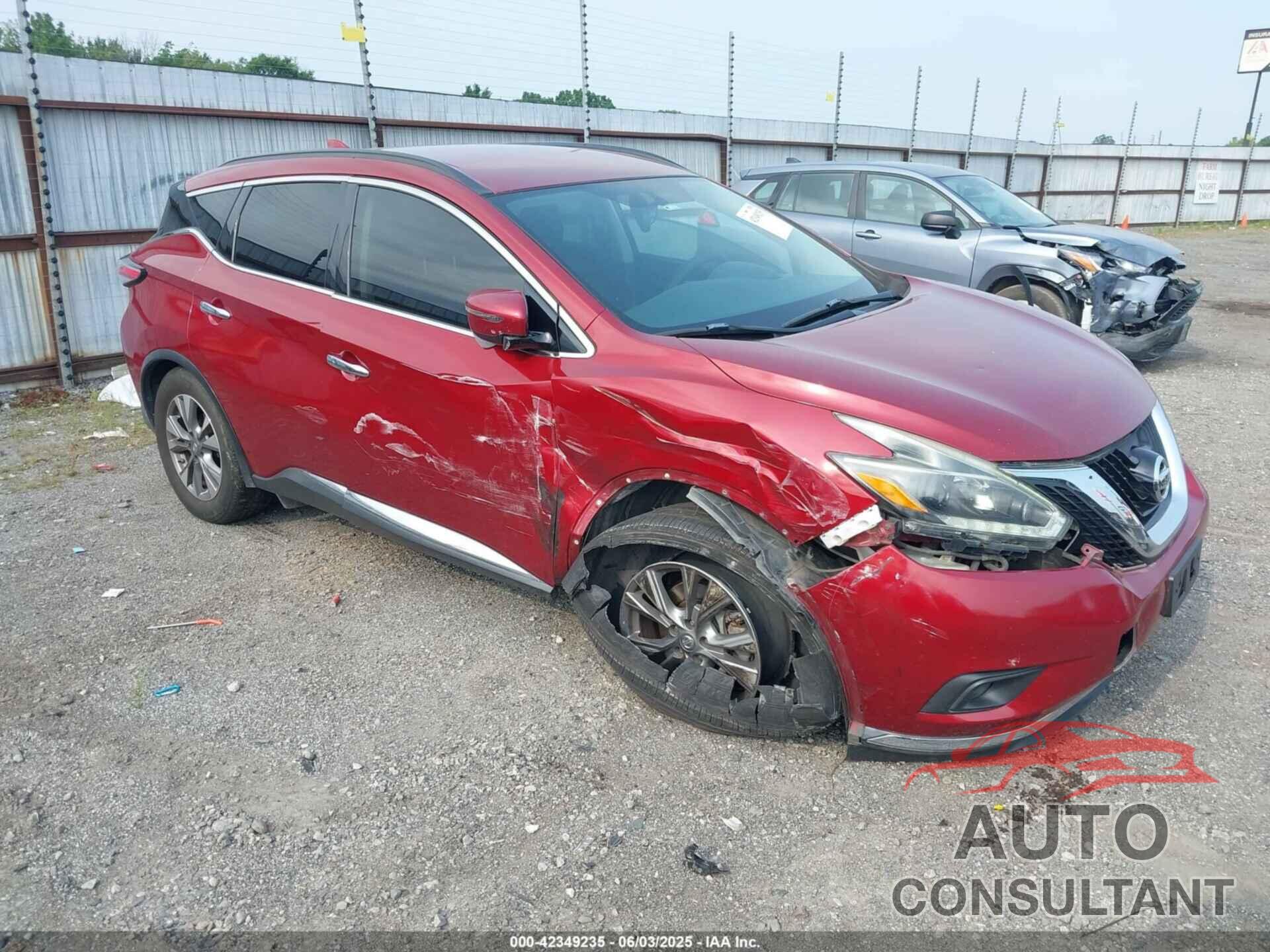 NISSAN MURANO 2018 - 5N1AZ2MH4JN134628