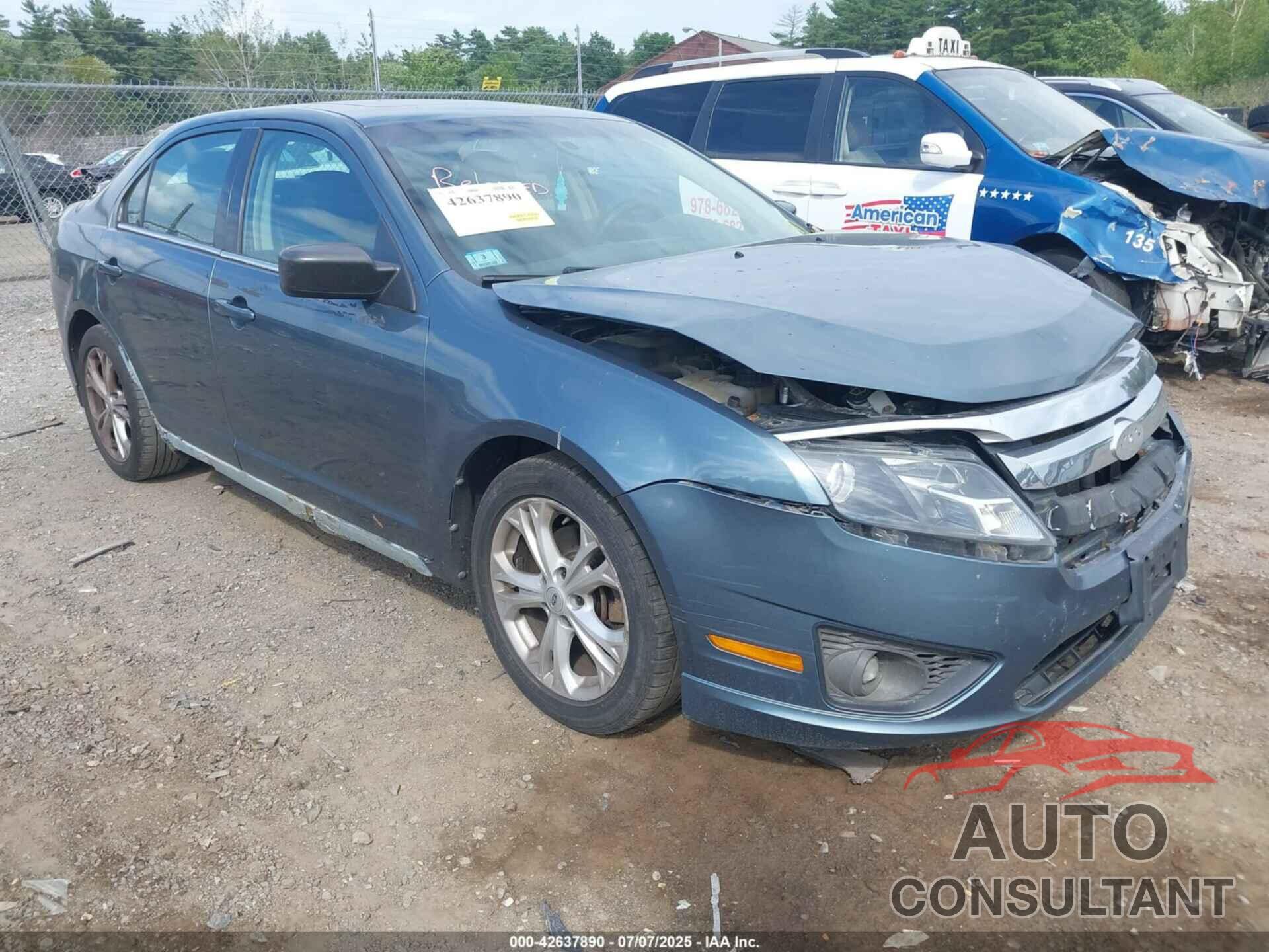 FORD FUSION 2012 - 3FAHP0HA4CR153759