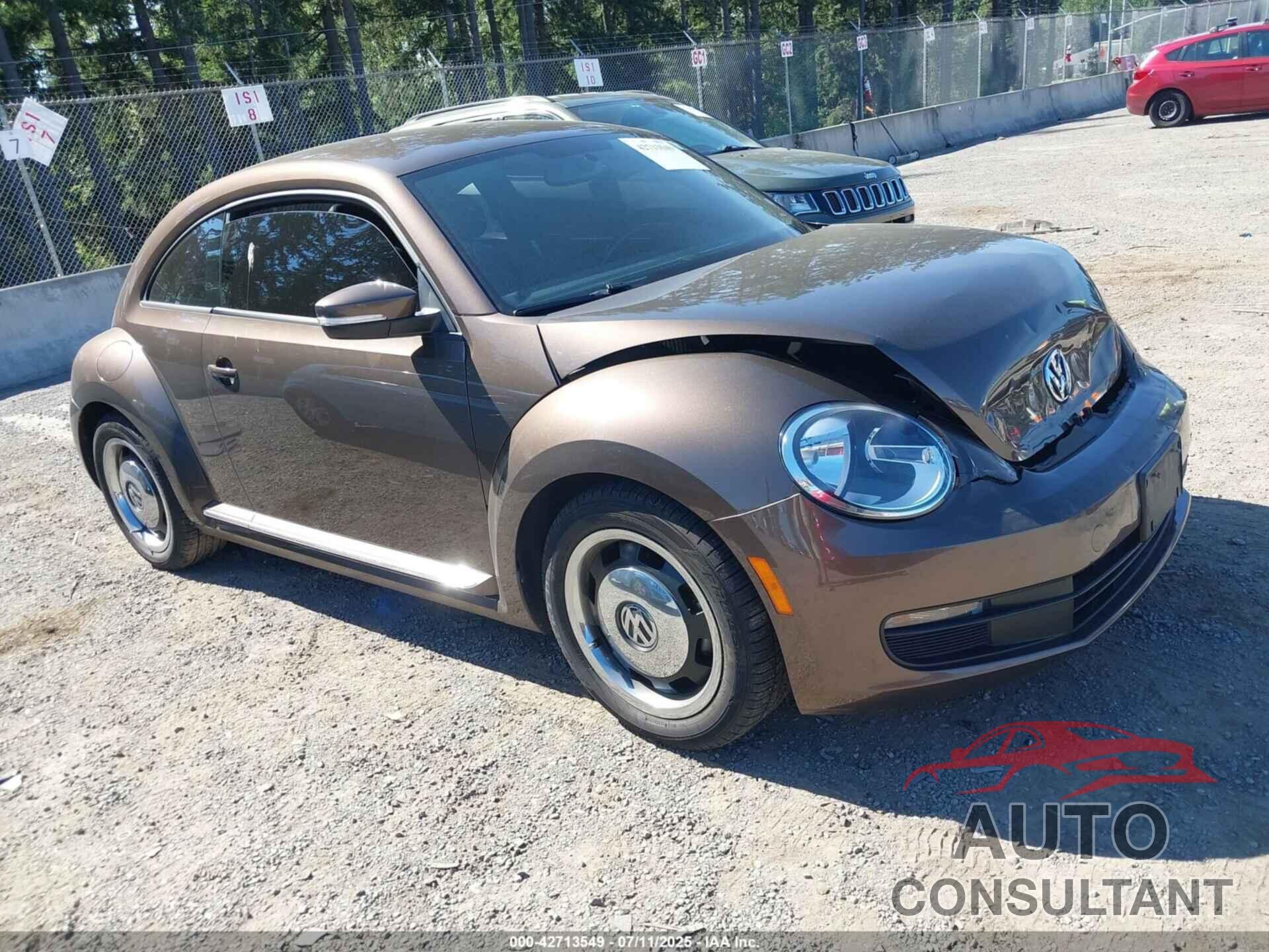 VOLKSWAGEN BEETLE 2012 - 3VWJX7ATXCM611959