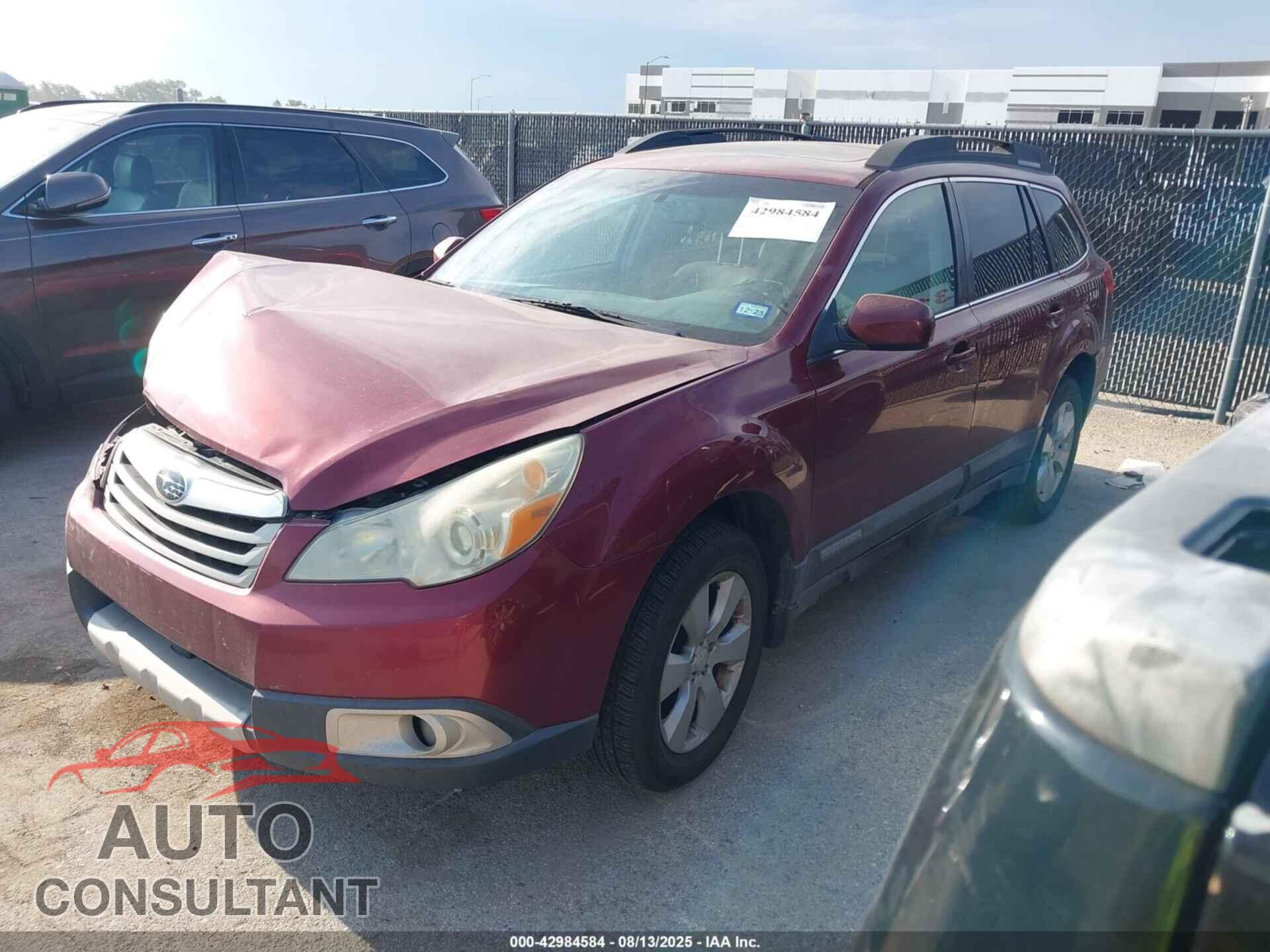 SUBARU OUTBACK 2011 - 4S4BRCKC8B3380287