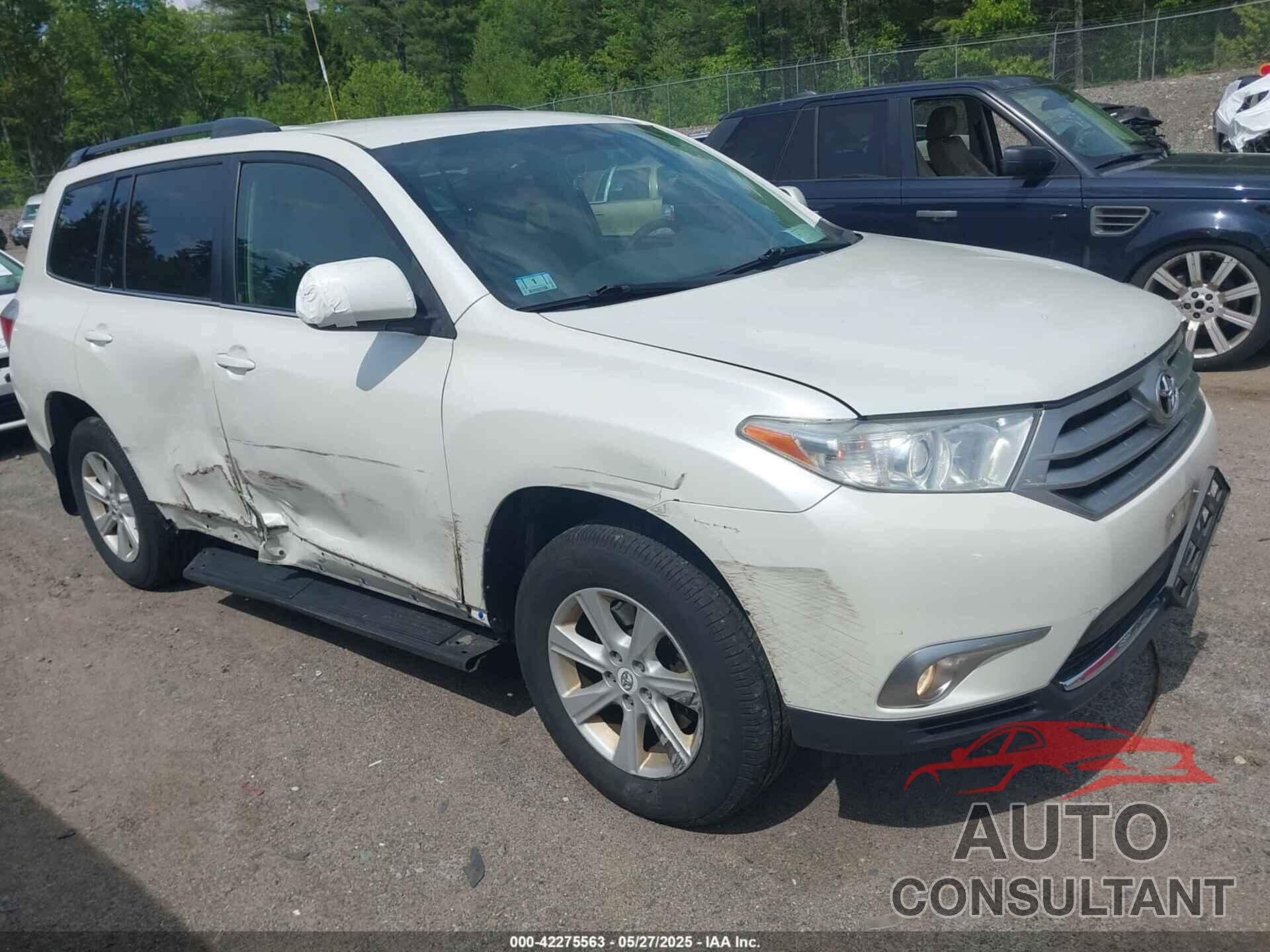 TOYOTA HIGHLANDER 2012 - 5TDBK3EH4CS172942