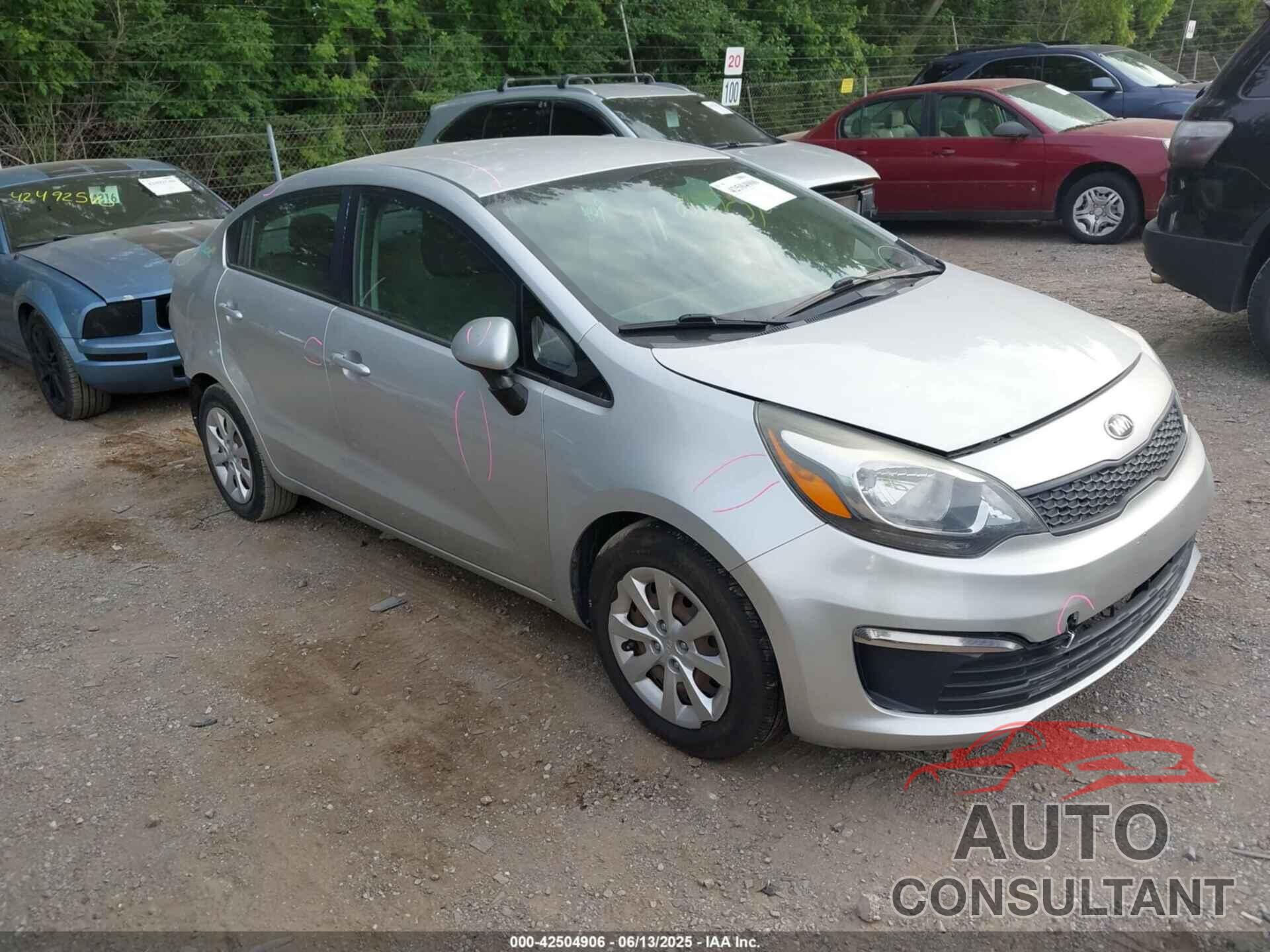 KIA RIO 2017 - KNADM4A33H6044456