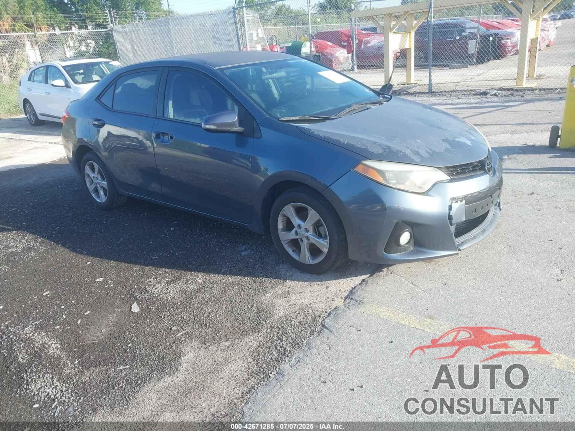 TOYOTA COROLLA 2014 - 2T1BURHE1EC036892