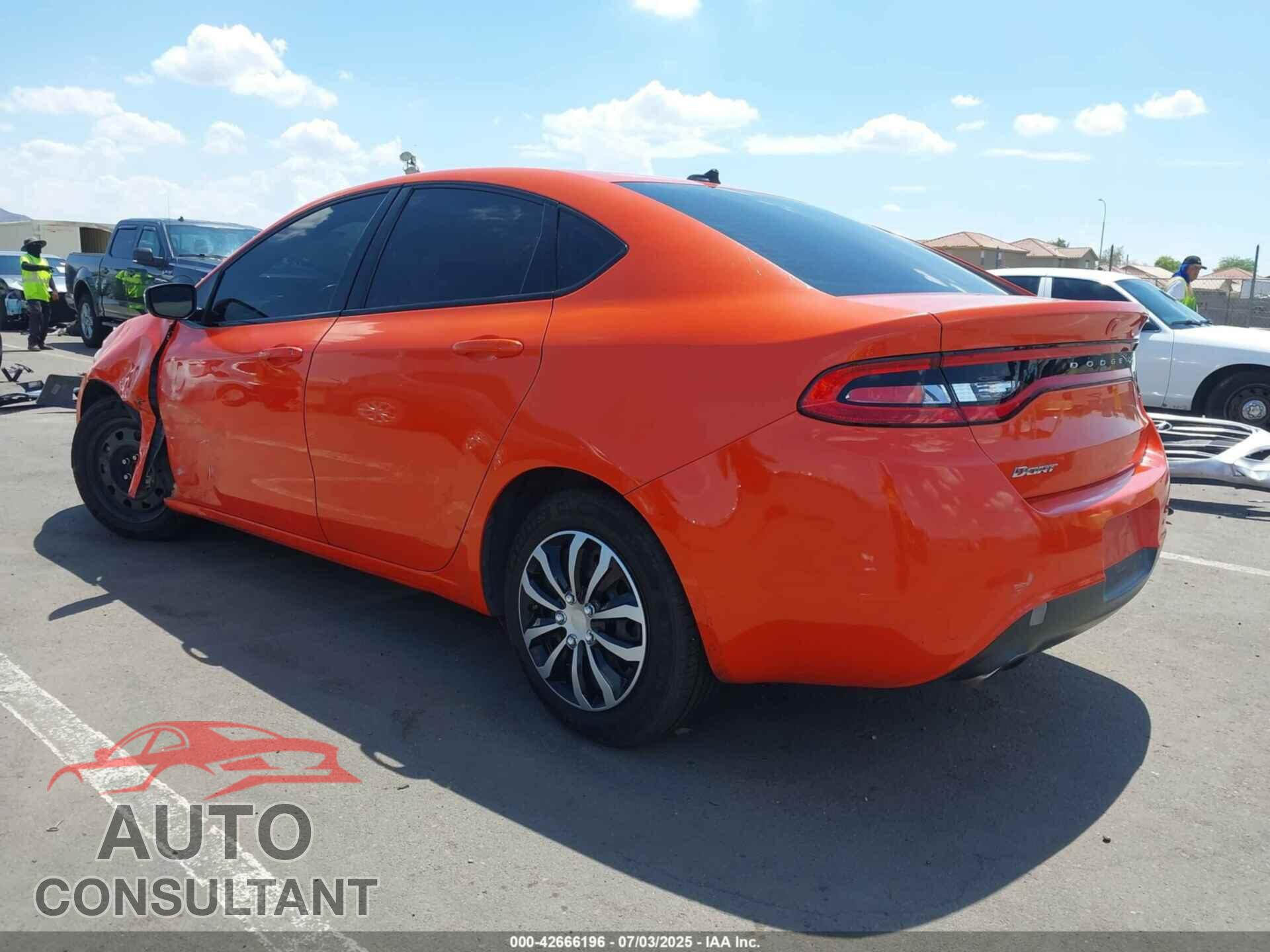 DODGE DART 2015 - 1C3CDFBB4FD378007