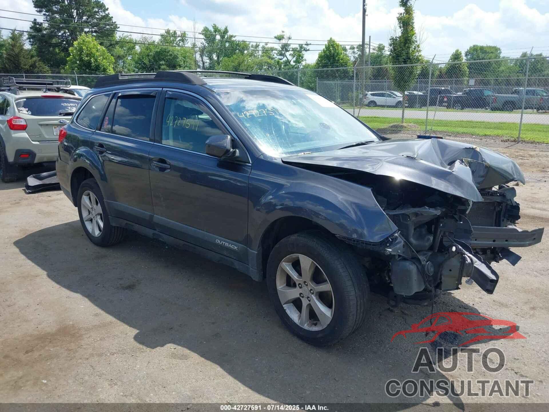 SUBARU OUTBACK 2013 - 4S4BRCGC4D3305114