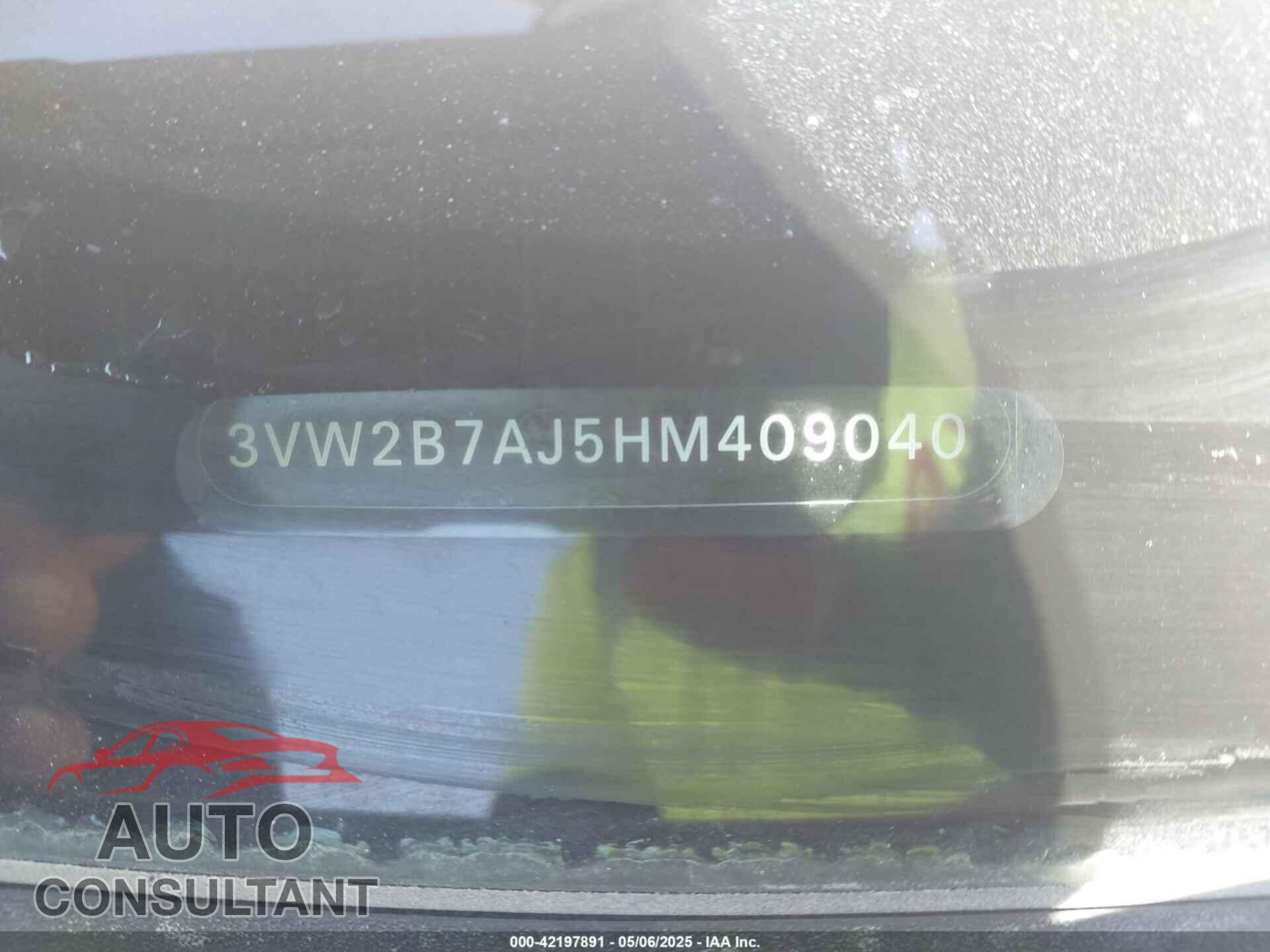 VOLKSWAGEN JETTA 2017 - 3VW2B7AJ5HM409040
