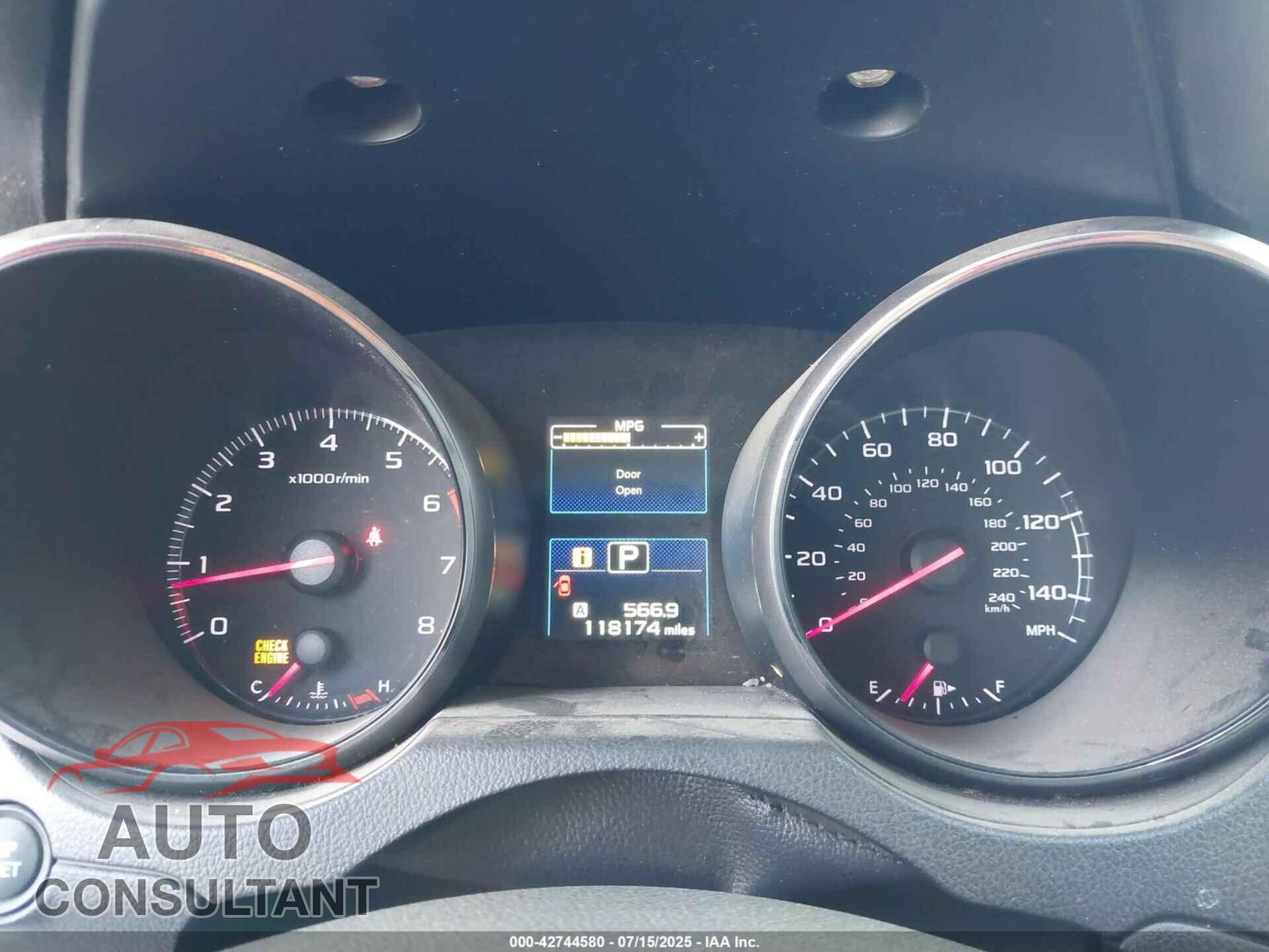 SUBARU LEGACY 2017 - 4S3BNAB63H3058521
