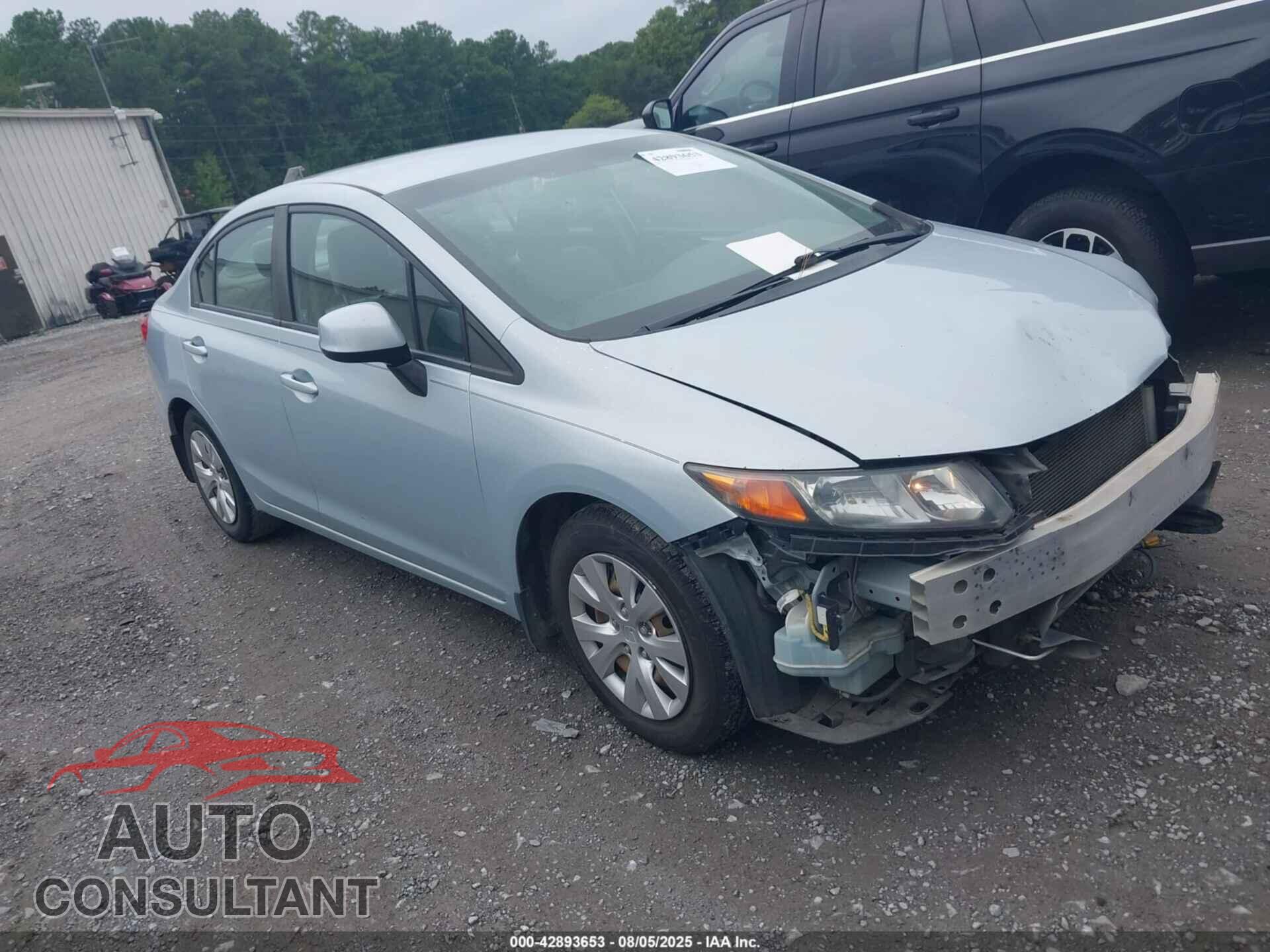HONDA CIVIC 2012 - 2HGFB2F52CH590139