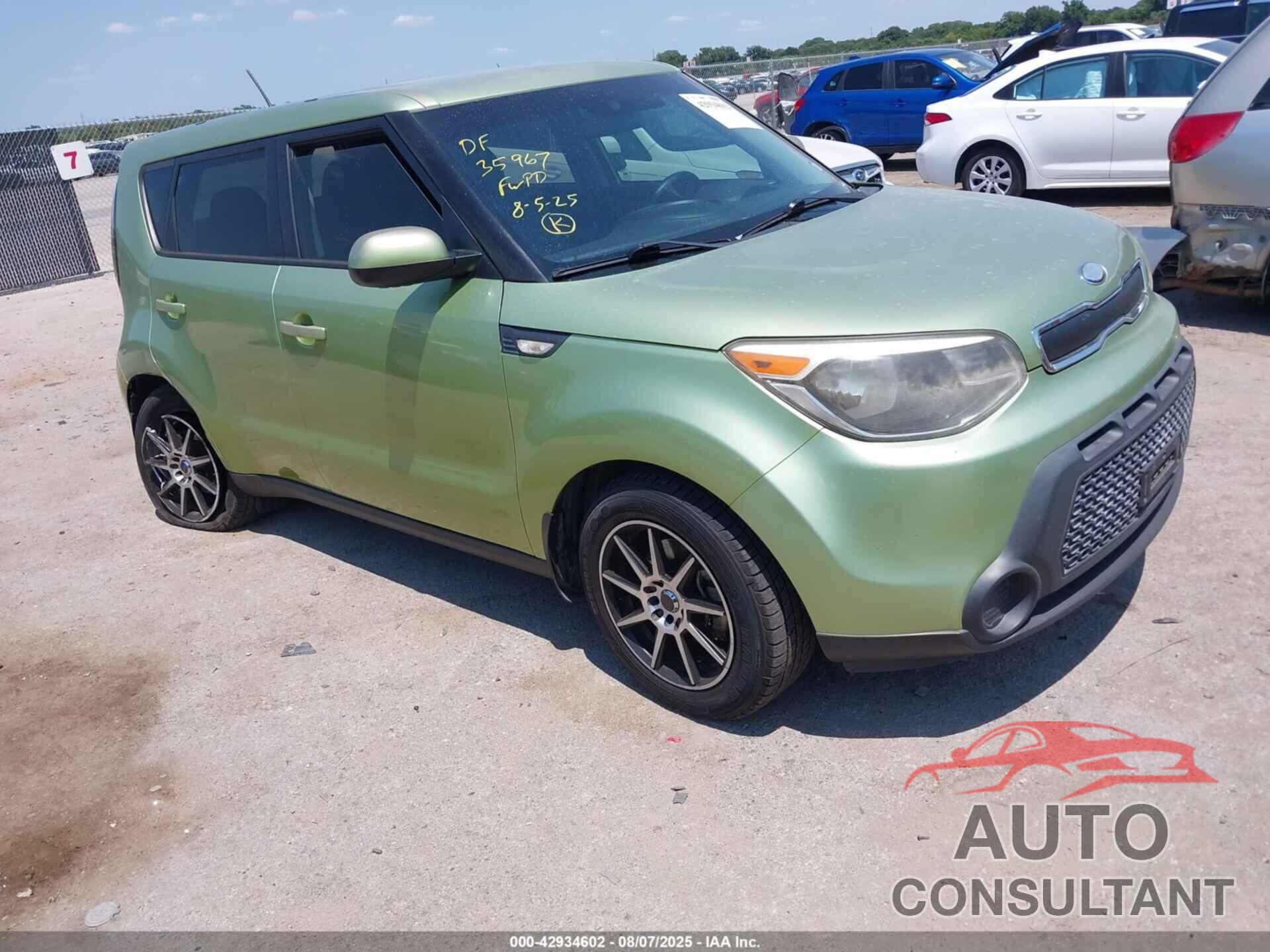 KIA SOUL 2014 - KNDJN2A26E7707393