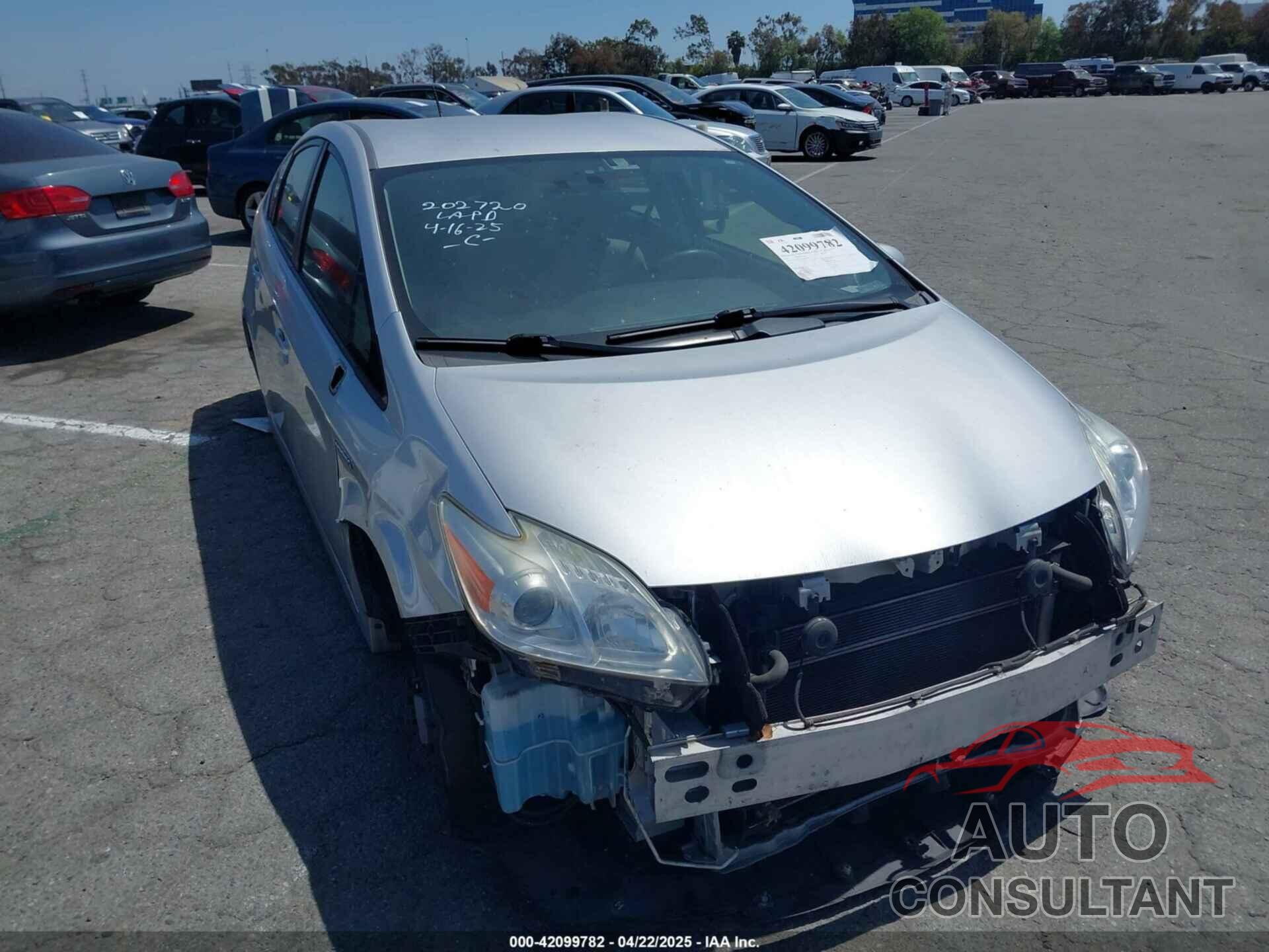 TOYOTA PRIUS 2013 - JTDKN3DU6D5551678