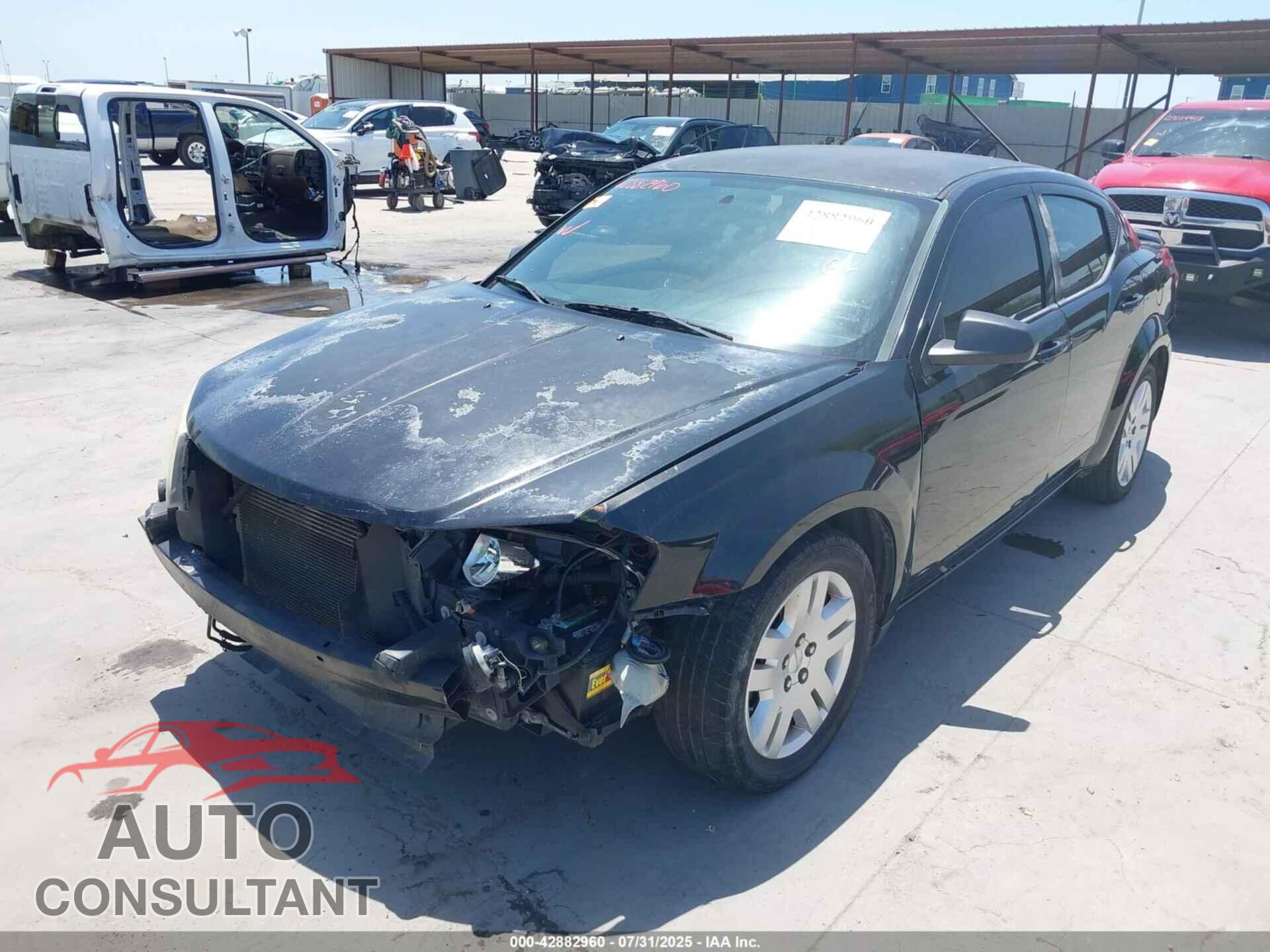 DODGE AVENGER 2012 - 1C3CDZAB6CN243684