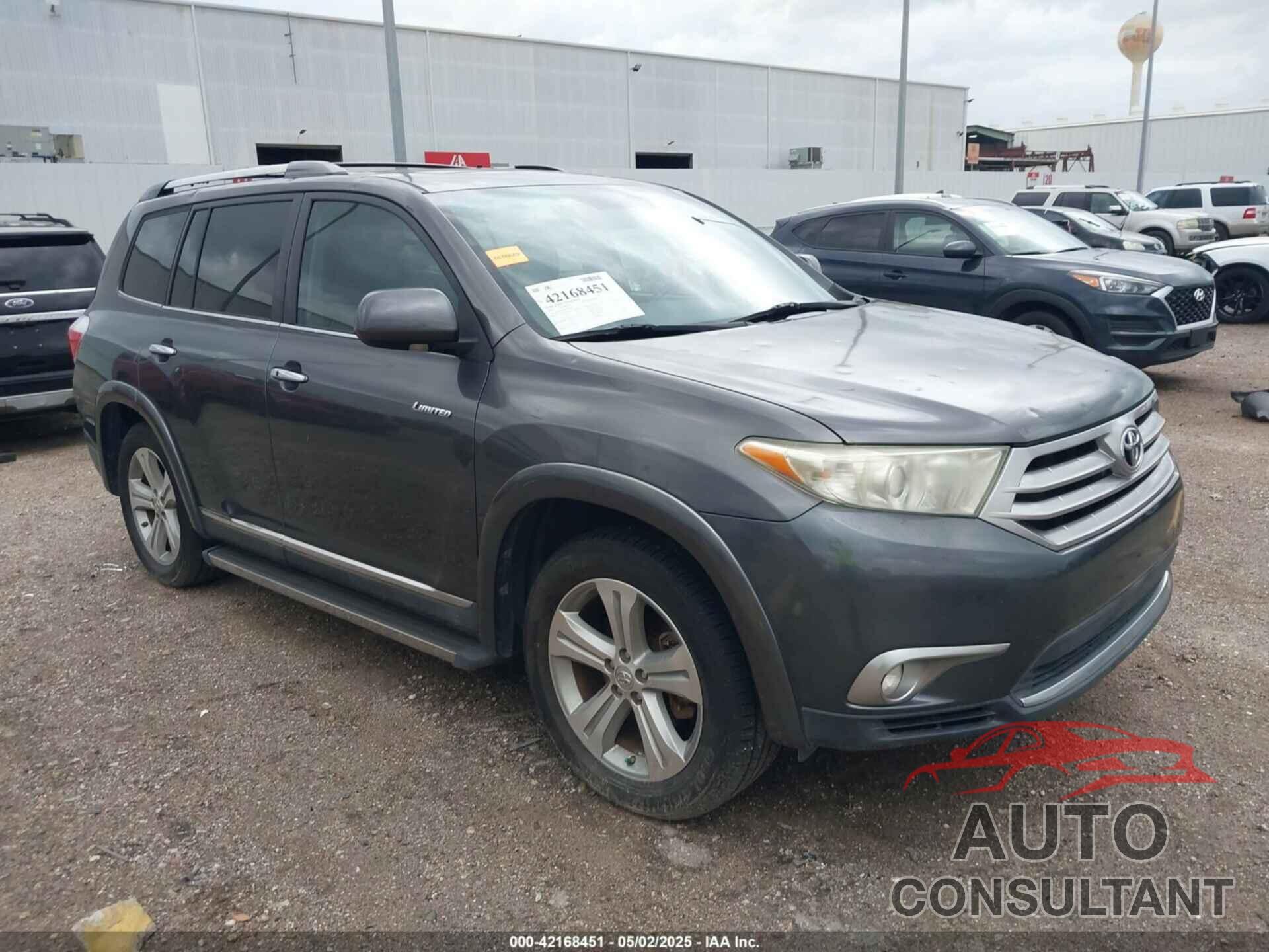 TOYOTA HIGHLANDER 2012 - 5TDYK3EH8CS078315