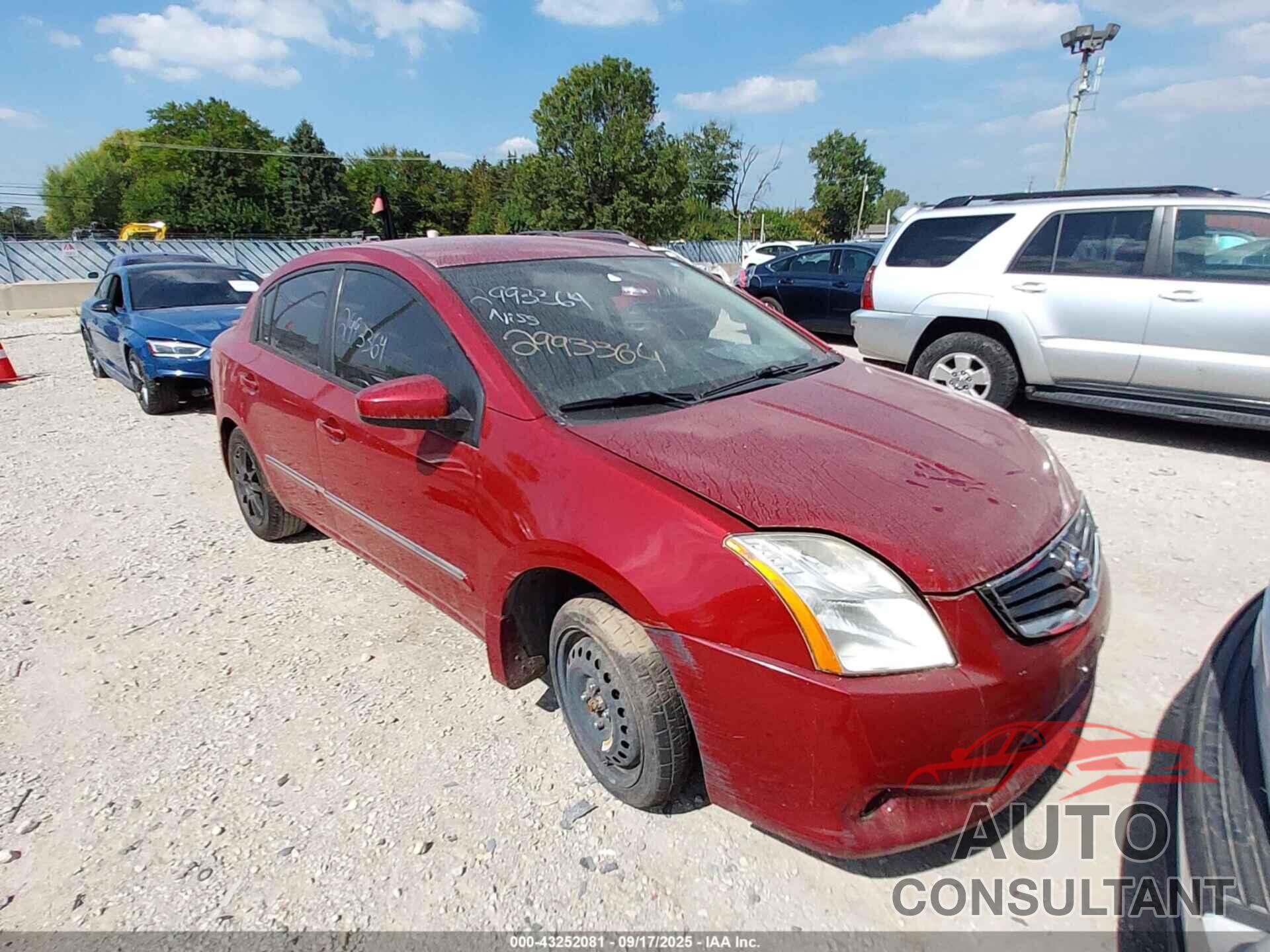 NISSAN SENTRA 2012 - 3N1AB6AP4CL736639