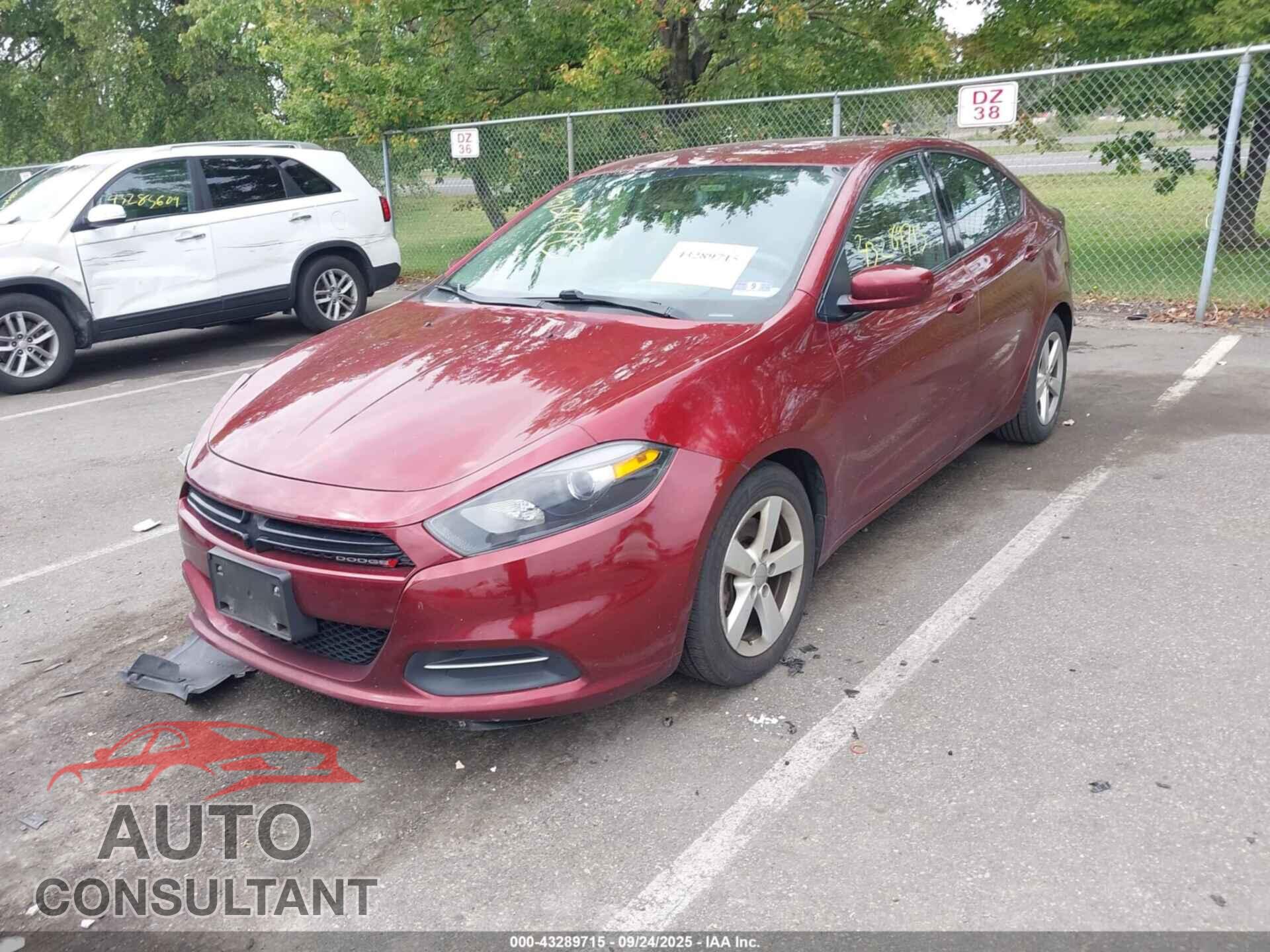 DODGE DART 2015 - 1C3CDFBB5FD278997
