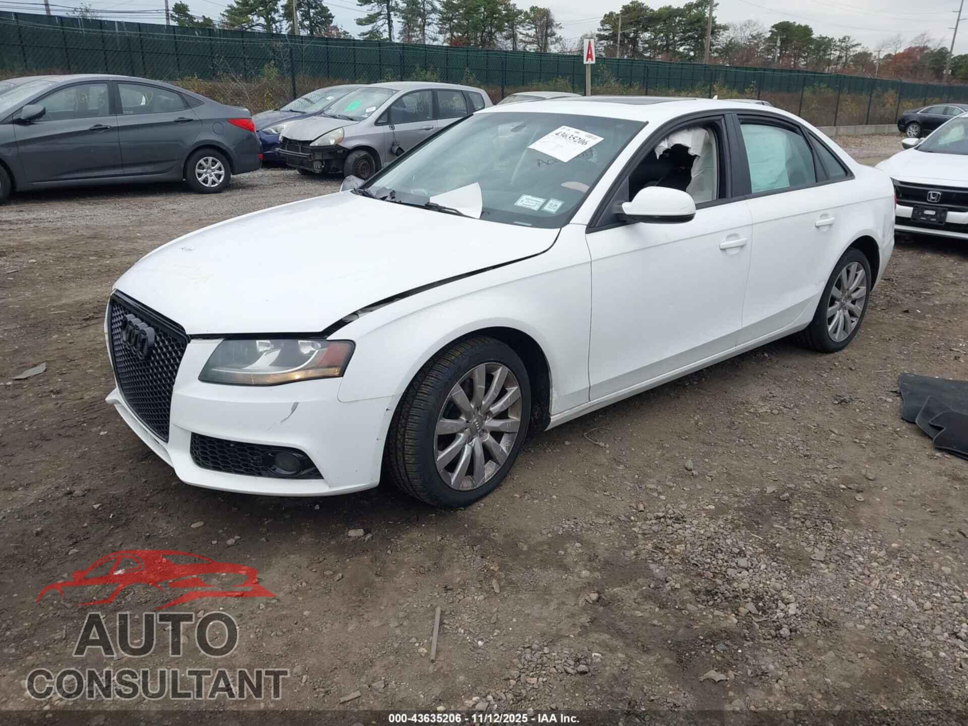AUDI A4 2012 - WAUBFAFL1CA114101
