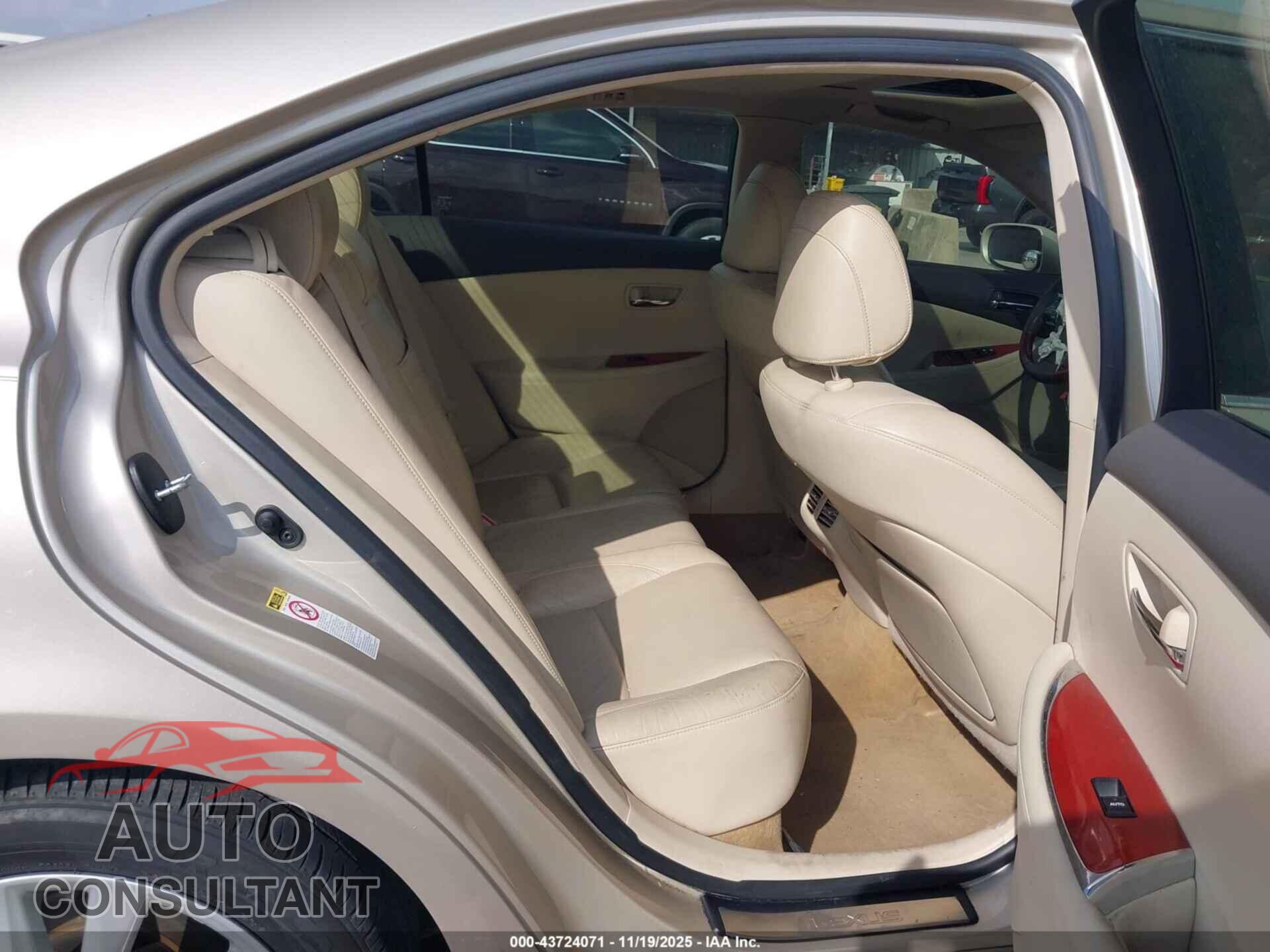 LEXUS ES 350 2012 - JTHBK1EG6C2500668