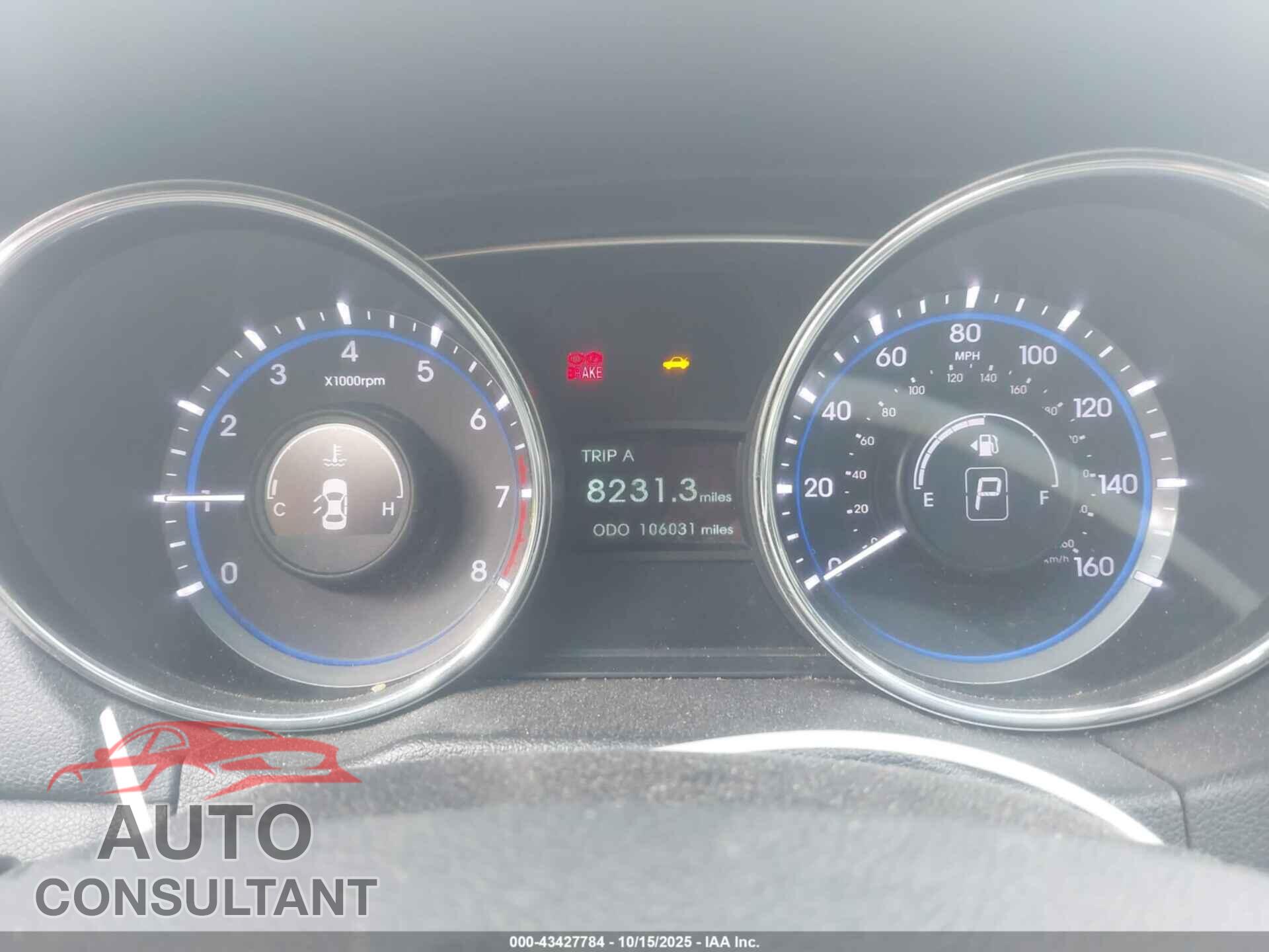 HYUNDAI SONATA 2013 - 5NPEC4ACXDH802979