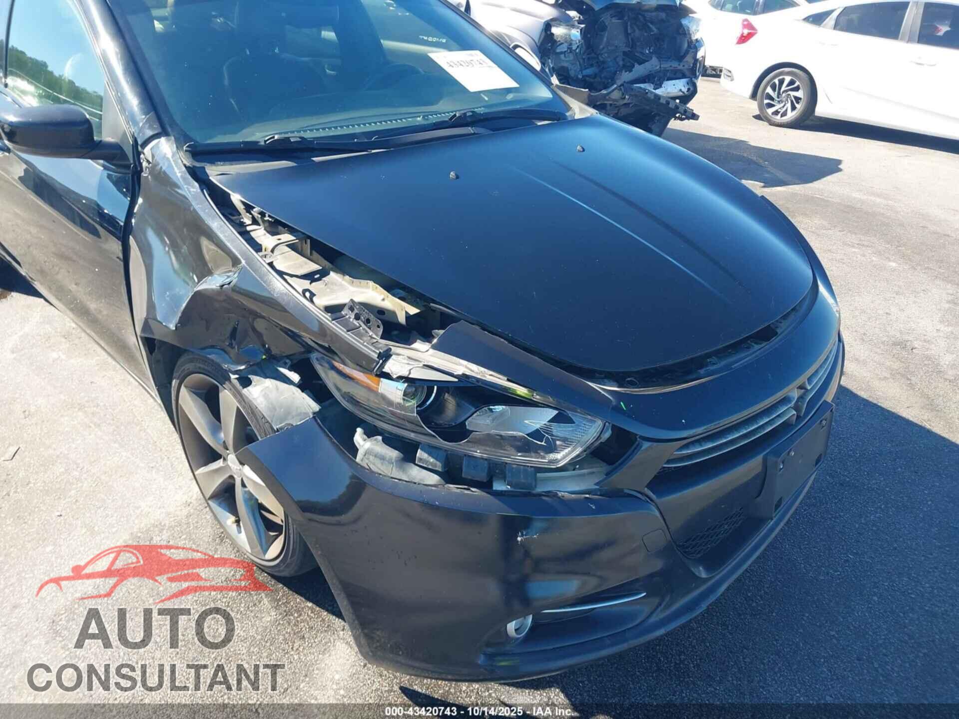 DODGE DART 2015 - 1C3CDFEB6FD282133