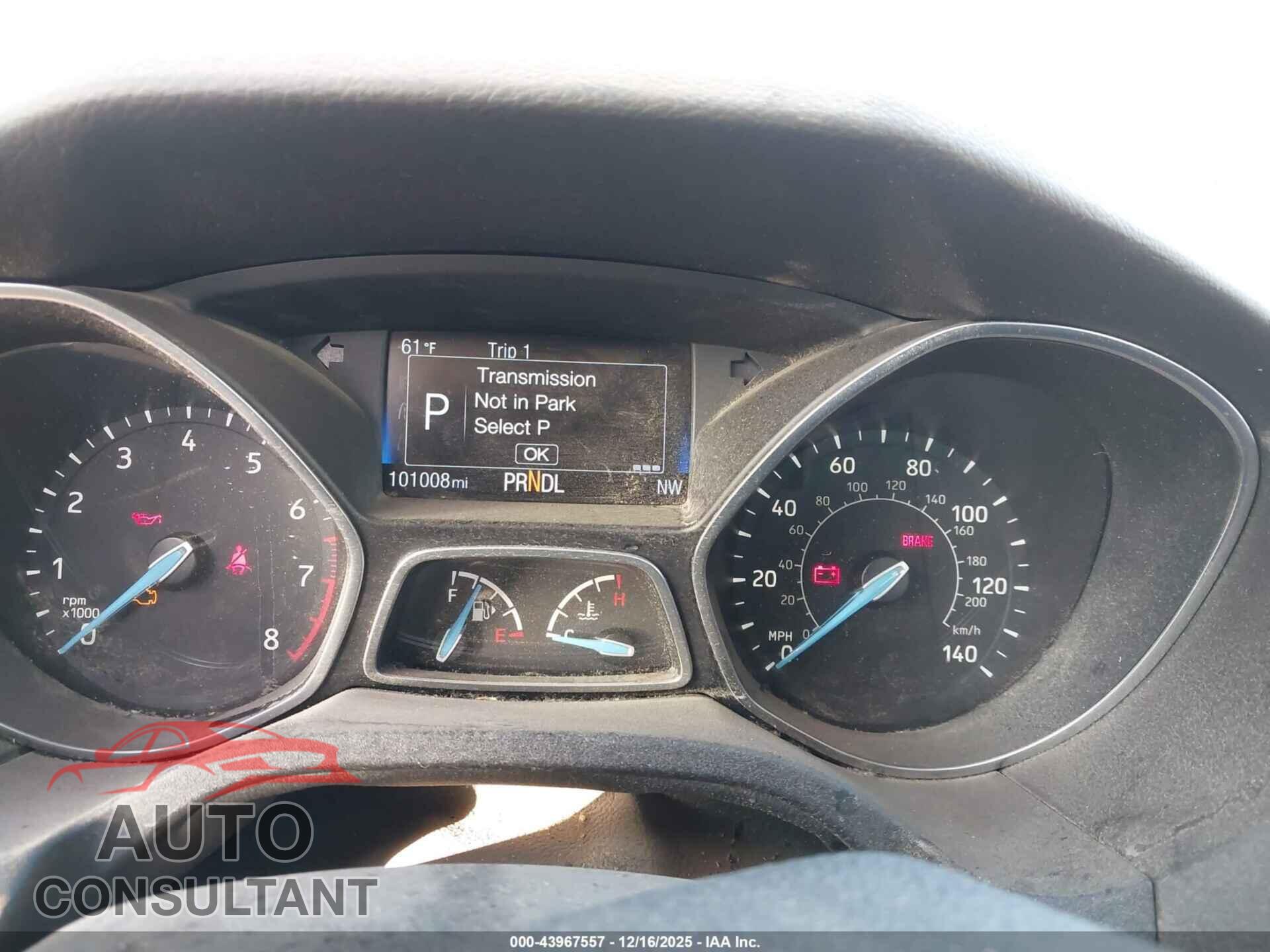 FORD FOCUS 2016 - 1FADP3F26GL255791
