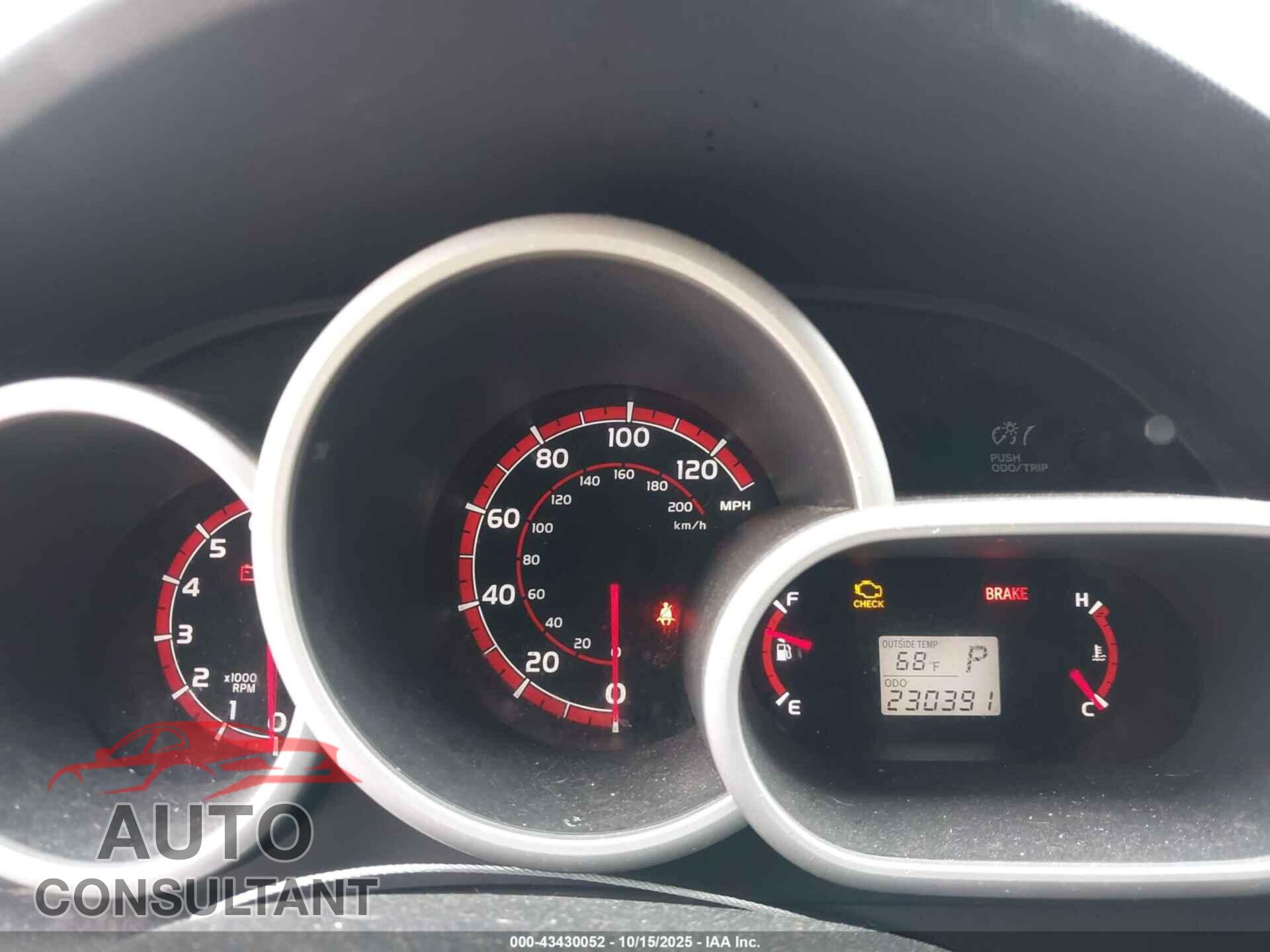 TOYOTA MATRIX 2011 - 2T1KU4EE8BC616014