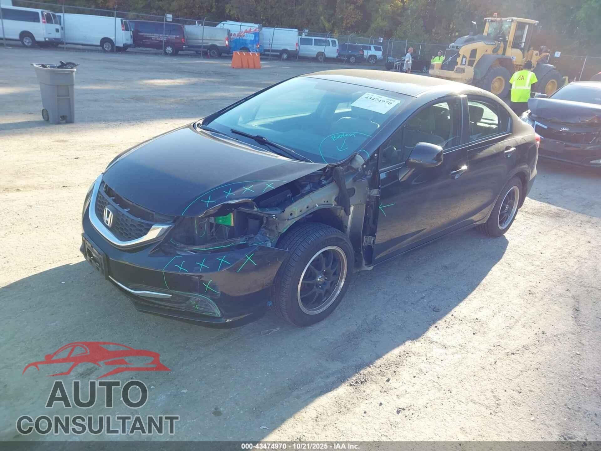 HONDA CIVIC 2013 - 19XFB2F59DE218955
